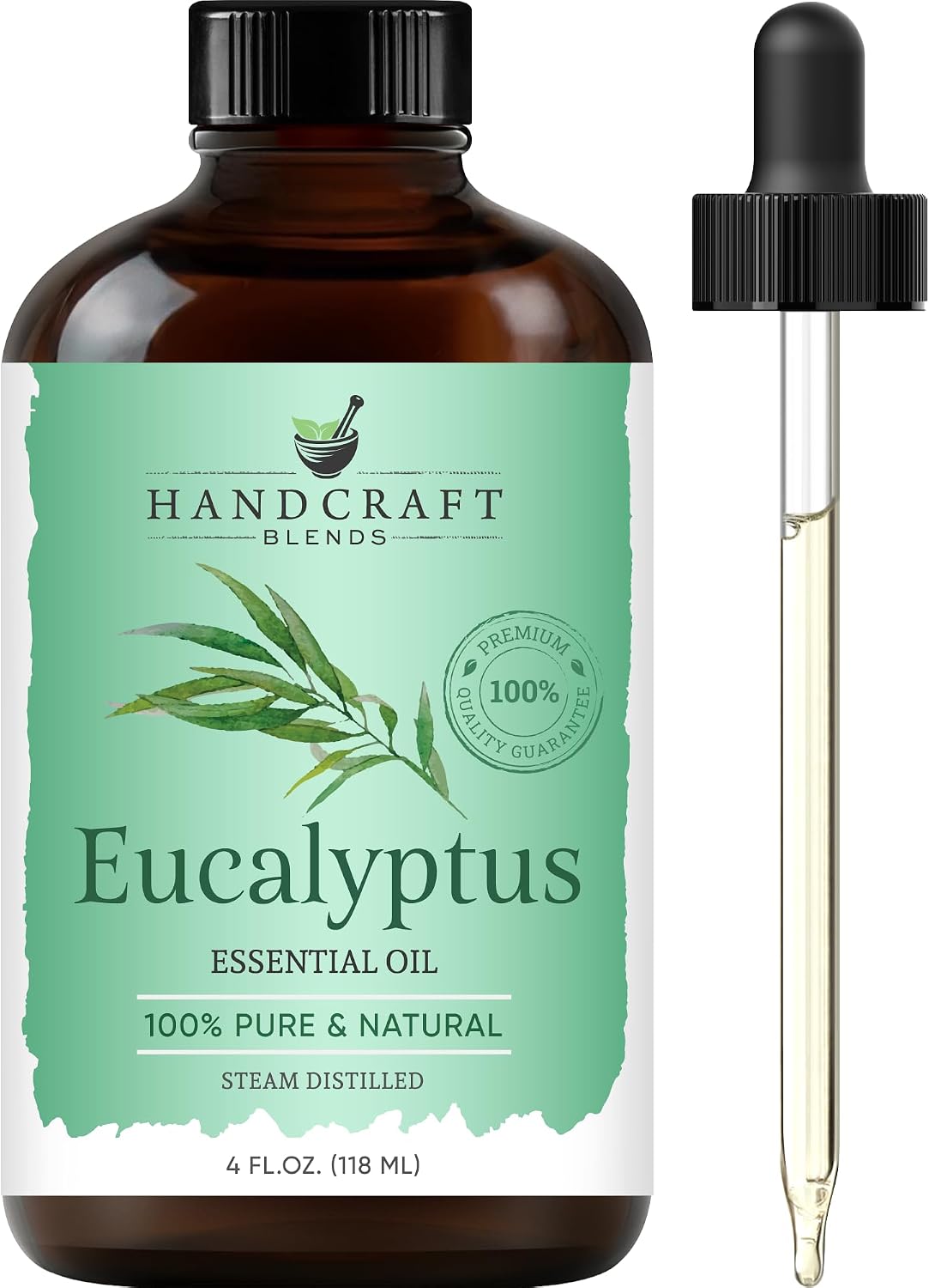 Handcraft Blends Peppermint Essential Oil – Huge 4 Fl Oz – 100% Pure and Natural – Premium Grade Essential Oil for Diffuser and Aromatherapy, Skin, Massage, Candle and Soap Making Fragrance