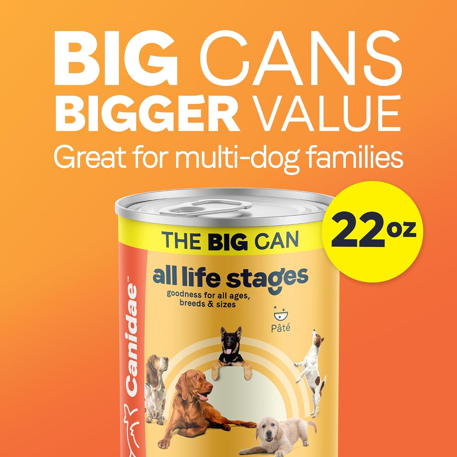 Canidae All Life Stages Premium Wet Dog Food for All Breeds, All Ages, Chicken & Rice Recipe, 13 oz. (Case of 12)