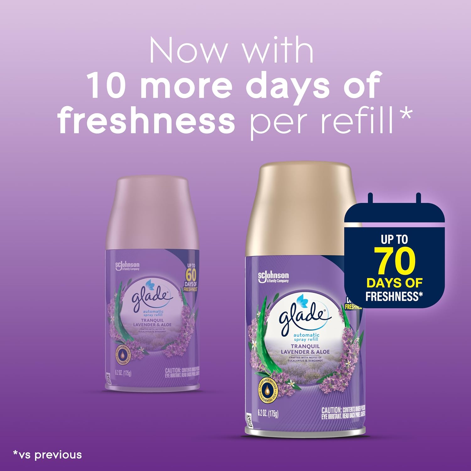 Glade Automatic Spray Refill, Air Freshener for Home and Bathroom, Cashmere Woods, 6.2 Oz