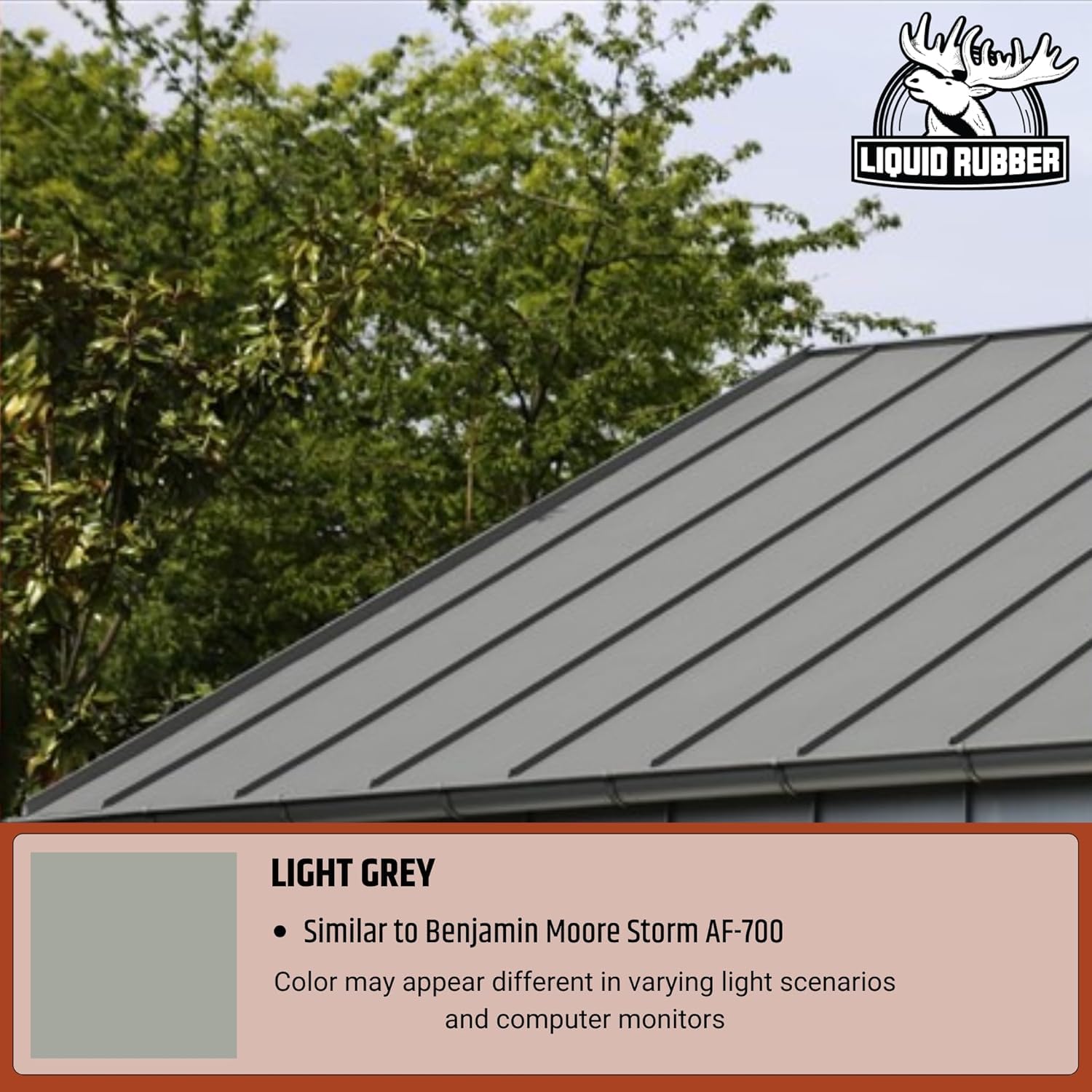 Liquid Rubber Color Roof Sealant - Flat & Metal, White, 1 Gallon | Elastomeric Roof Coating - Waterproof, UV-Stable & Flexible - Compatible with Low-Slope Roofs, Resists Cracking & Chipping