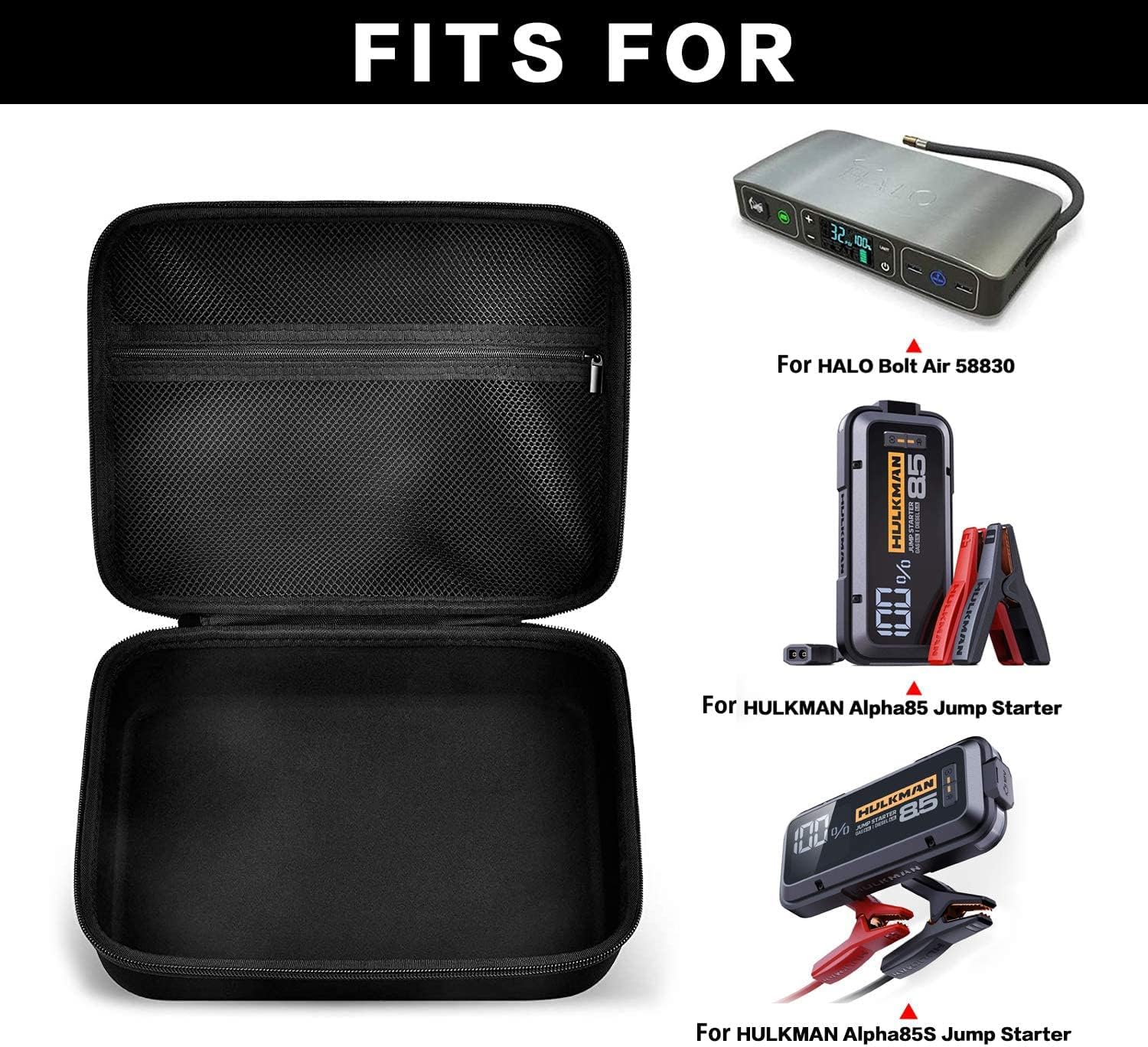 GWCASE Case Compatible with Halo Bolt Air 58830/58830/ 44400/57720 Mwh Emergency Power Kit Car Jump Starter with Tire Pump.