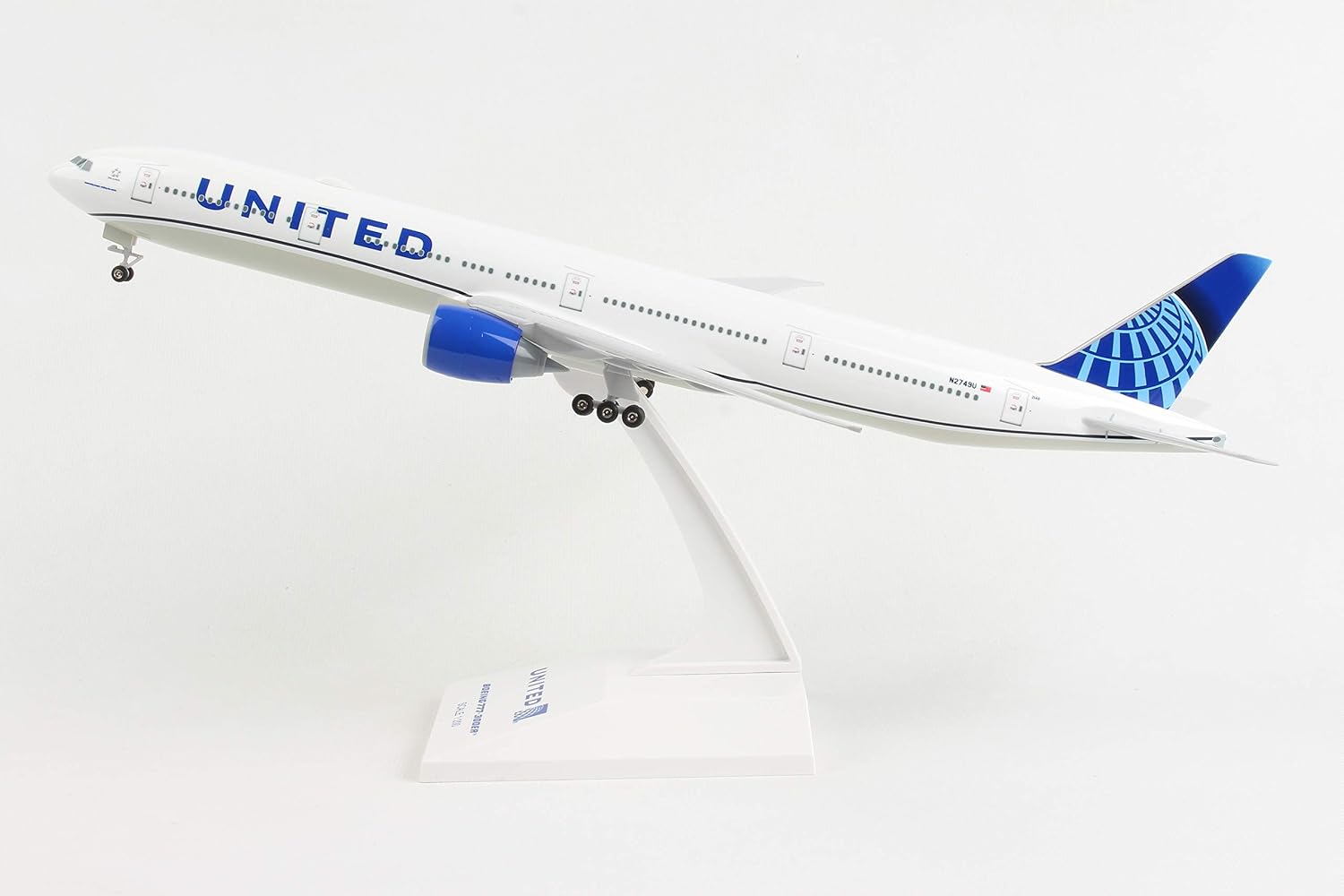SkyMarks American Airlines Boeing 777-300 1/200 Airplane Model Kit – New Livery Highly Detailed Snap-Fit Collectible with Display Stand for Adult Collectors Ages 14+