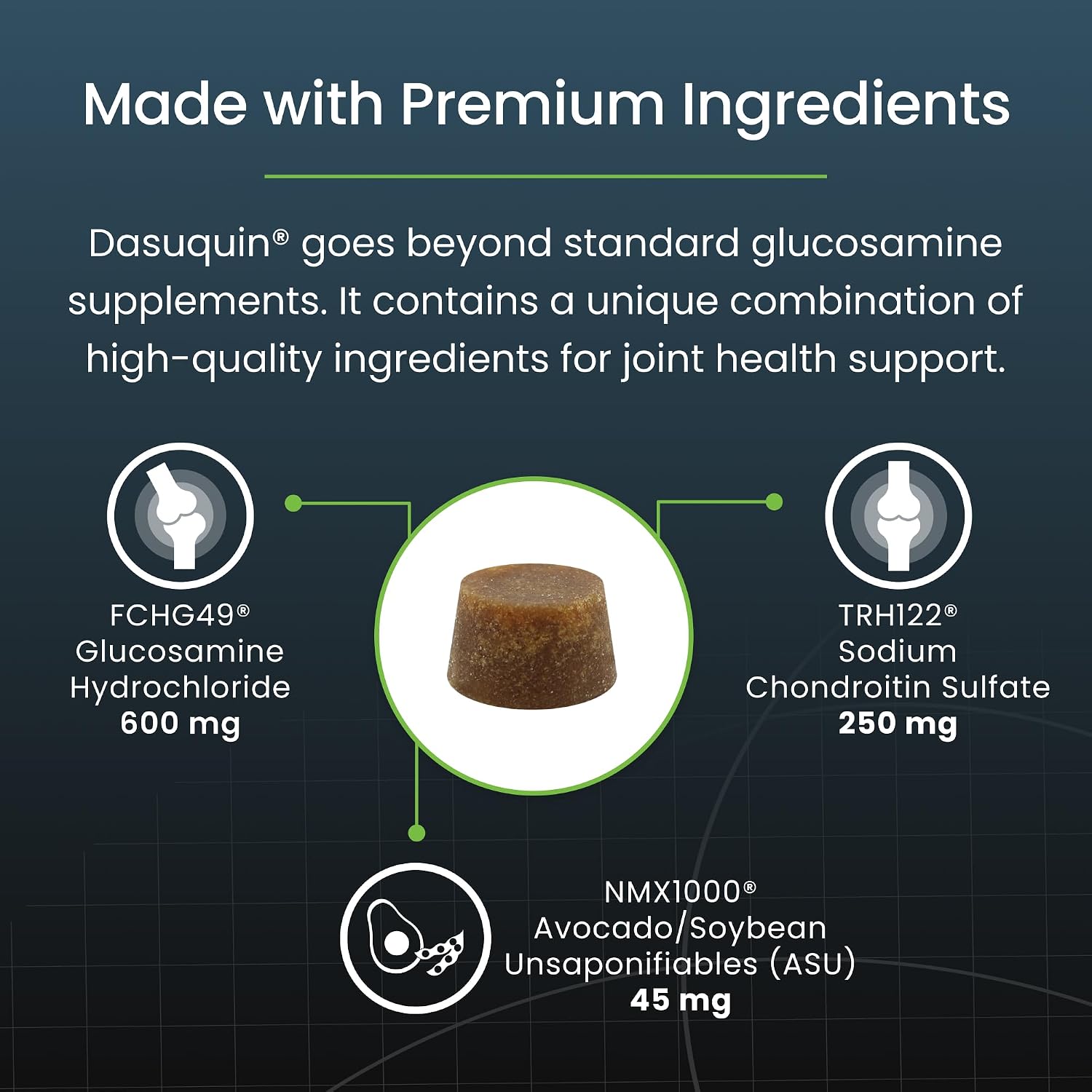 Nutramax Dasuquin Joint Supplement, Small/Med Dogs, Soft Chews, 84ct | Glucosamine and Chondroitin Joint Health Supplement for Dogs under 60 lbs, Soft Chews, With ASU, All Ages