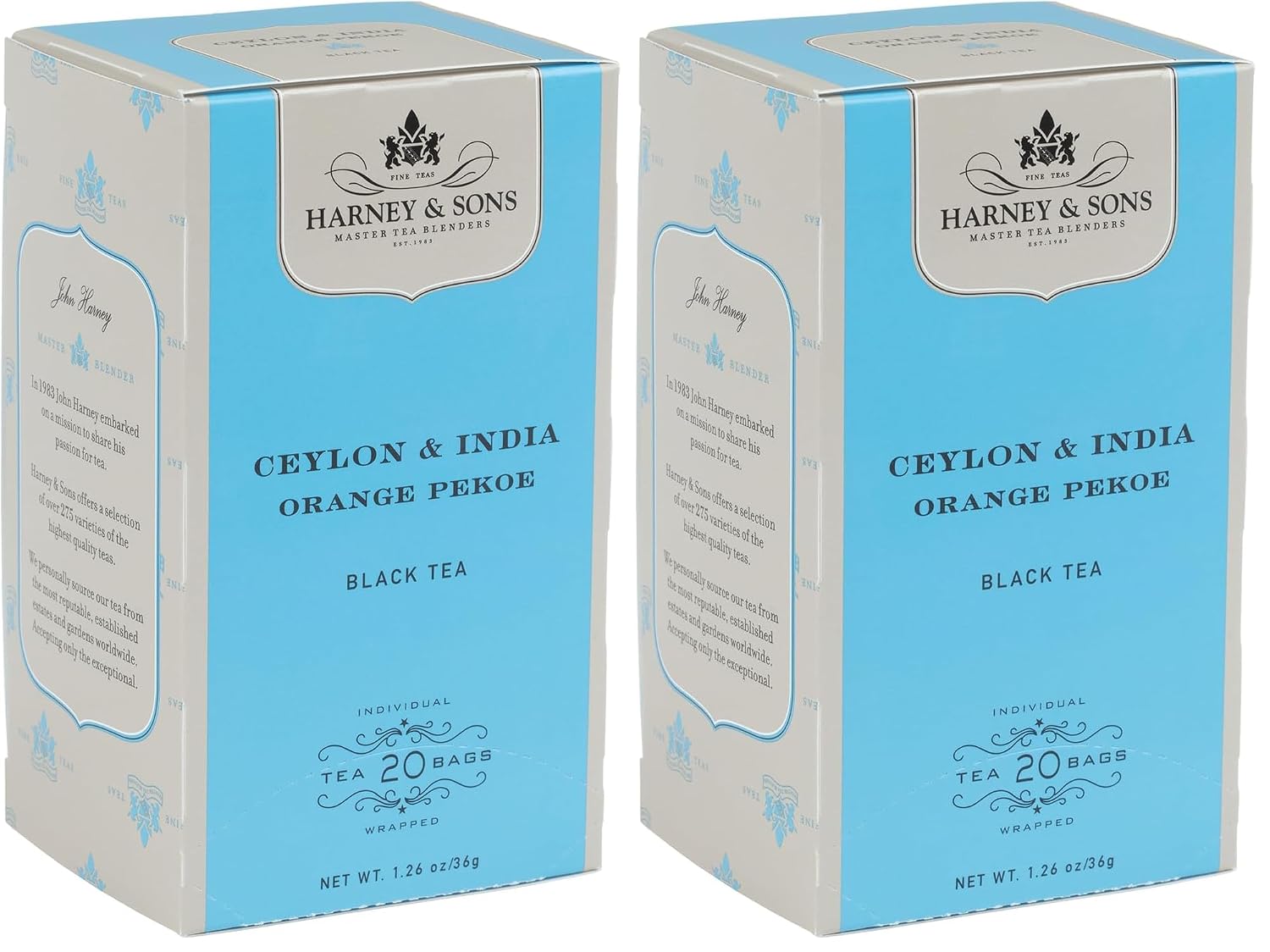 Harney & Sons Tea Bags Tropical Green 20 Count