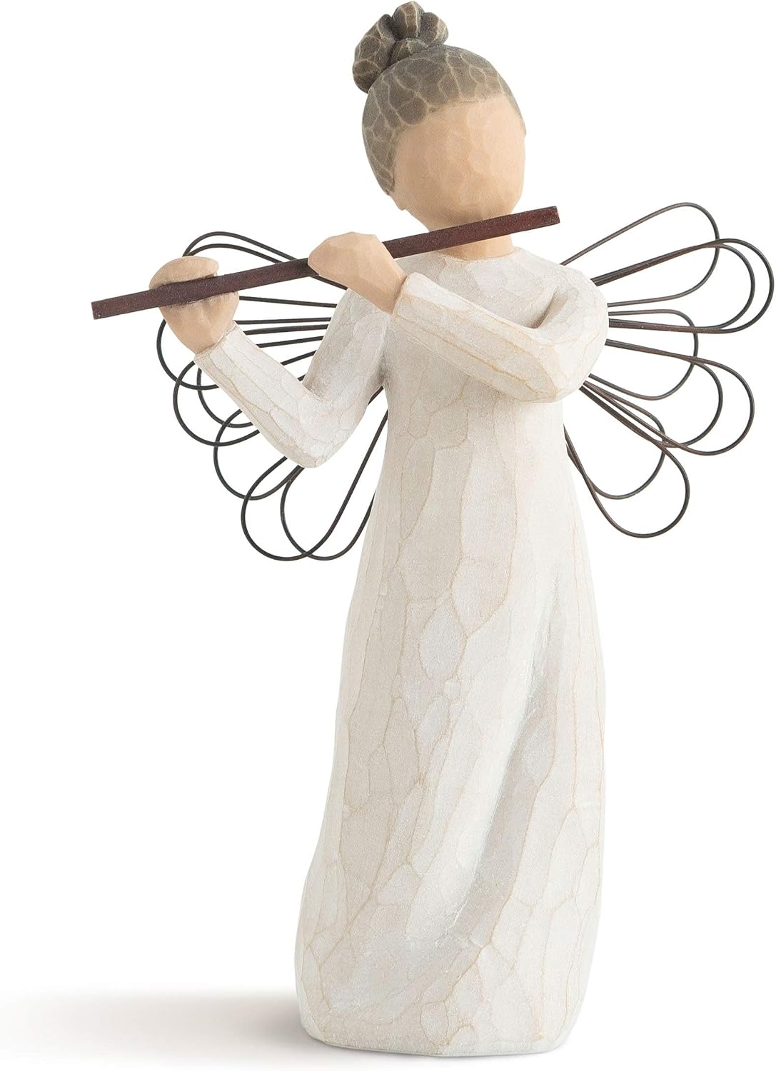 Willow Tree Angel of Harmony Figure, Hand-Painted, Flute, Shelf Decor | Hand-Painted Angel Figurine, Celebrating Friendship