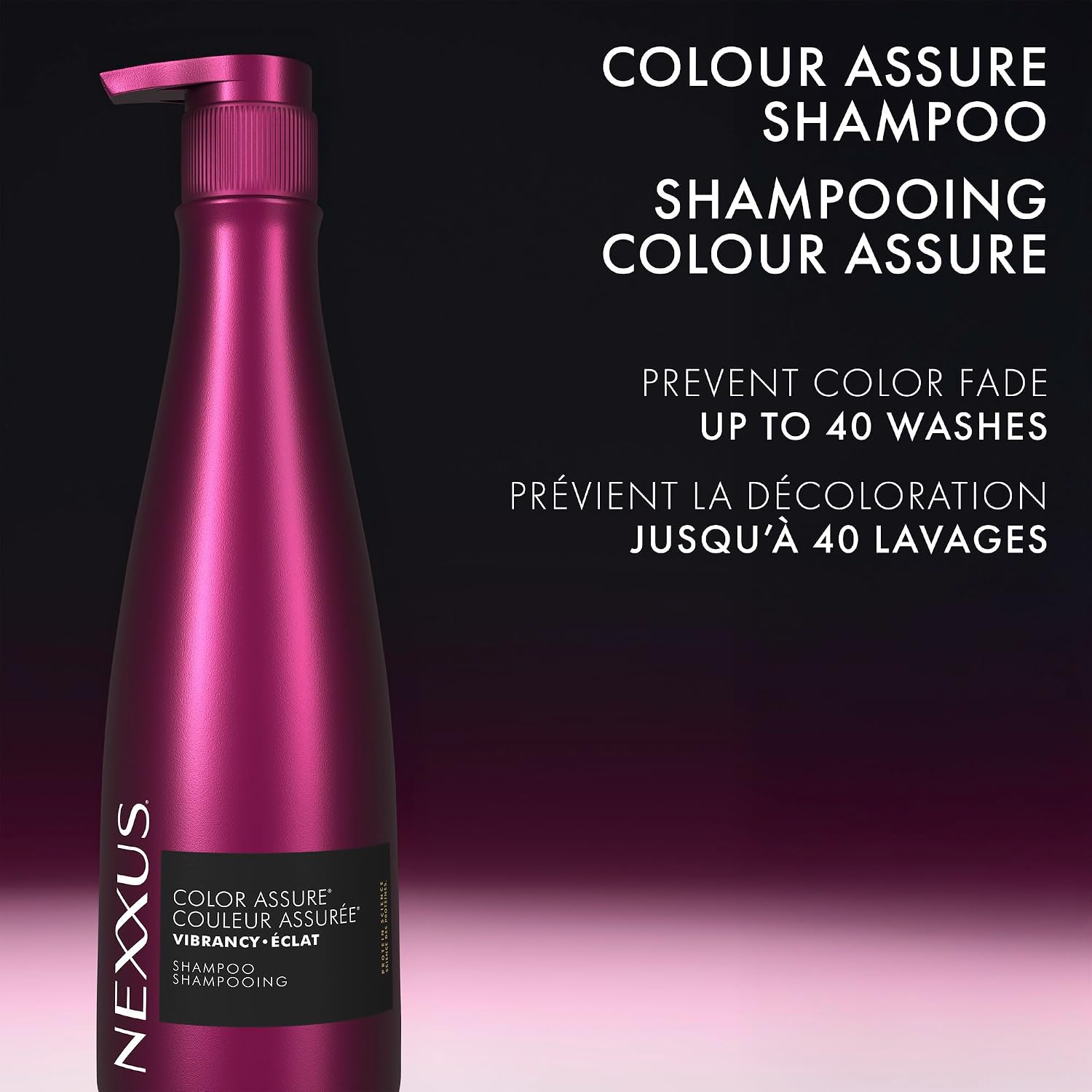 Nexxus Color Assure Shampoo for Vibrancy for Color Treated Hair Powered by Chromabond Sealer with Citric Acid 33.8