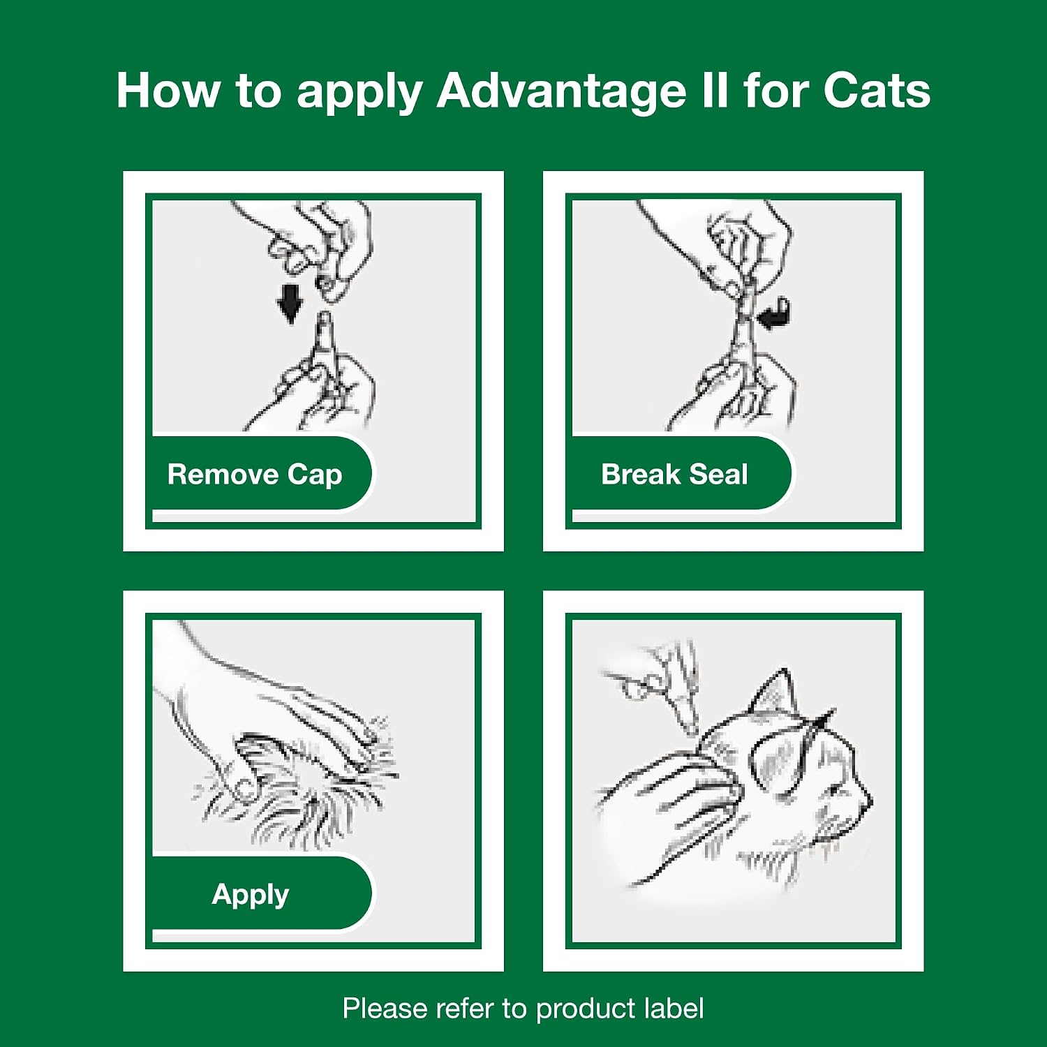 Advantage II Kitten Vet-Recommended Flea Treatment & Prevention | Cats 2-5 lbs. | 2-Month Supply