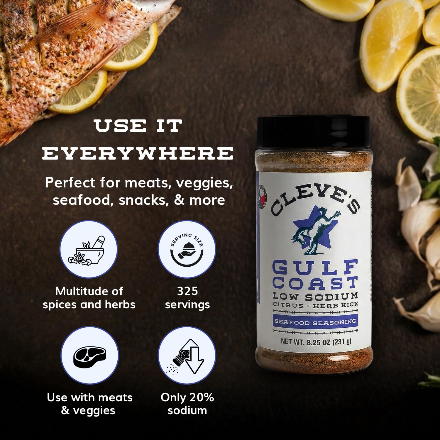 Cleve's Gourmet, Steak Seasoning for Grilling & Cooking, Steak Rub with Smoky Charred Flavor, Prime Rib Seasoning & Beef Seasoning, (Small, Cowboy Charcoal Steak Seasoning)