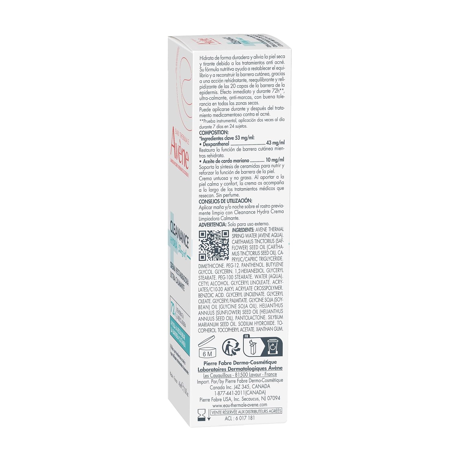 Avène Cleanance Hydra Soothing Cleansing Cream