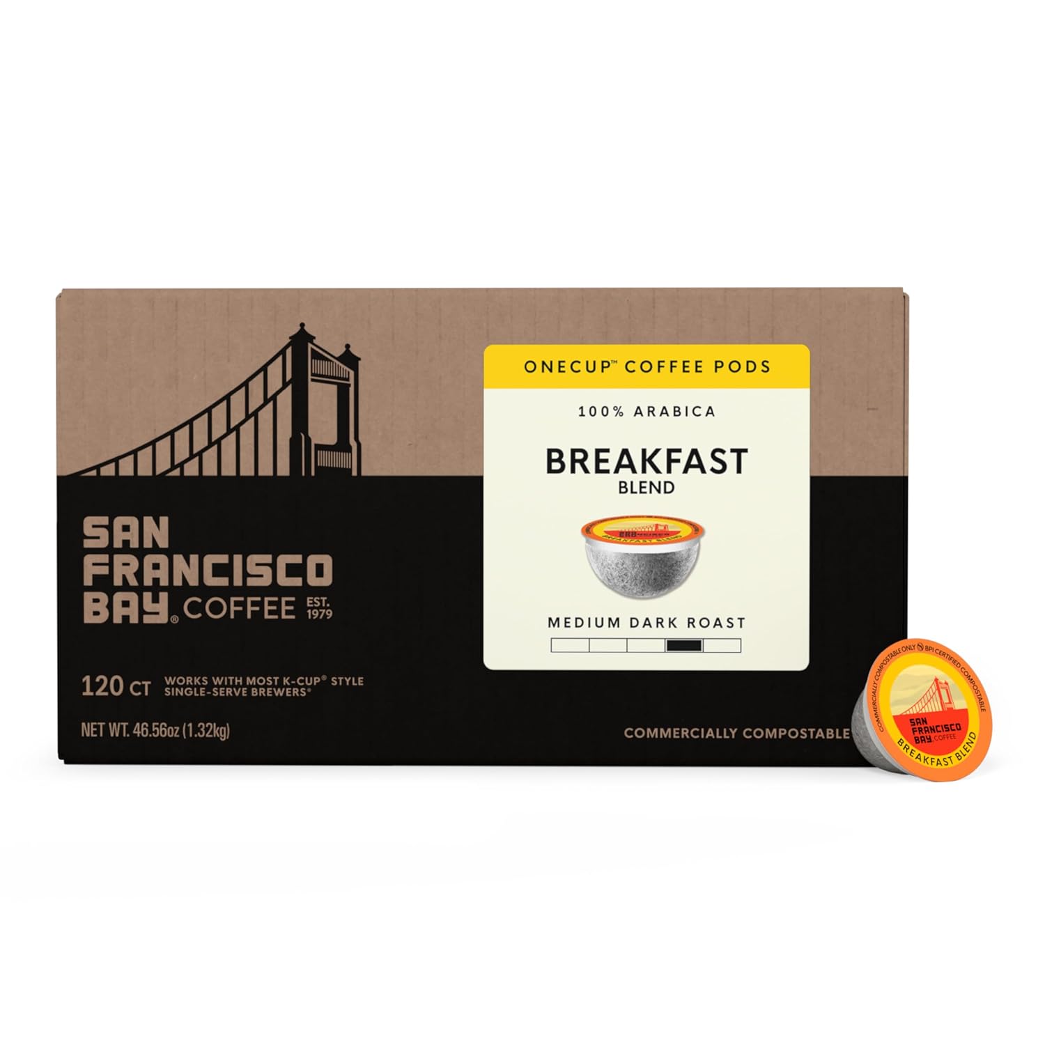 San Francisco Bay French Roast K-Cup Compatible Coffee Pods, 36 ct