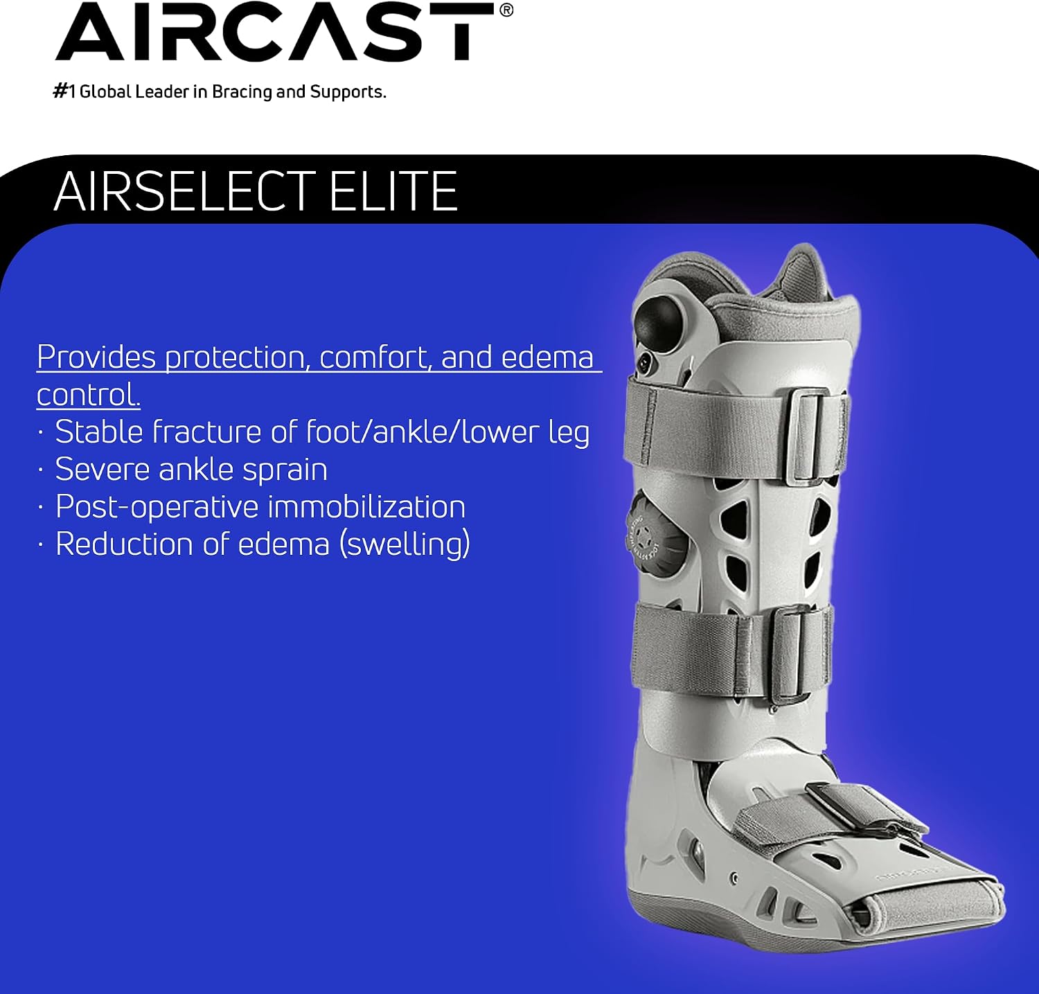 Aircast AirSelect Walker Brace/Walking Boot (Elite, Short and Standard)