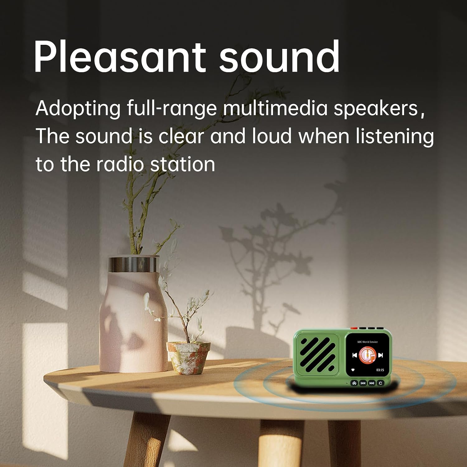 Choyong Voyager Bluetooth Speaker Wireless Internet Radio with WIFI/4G, World Radio Station, BT5.3