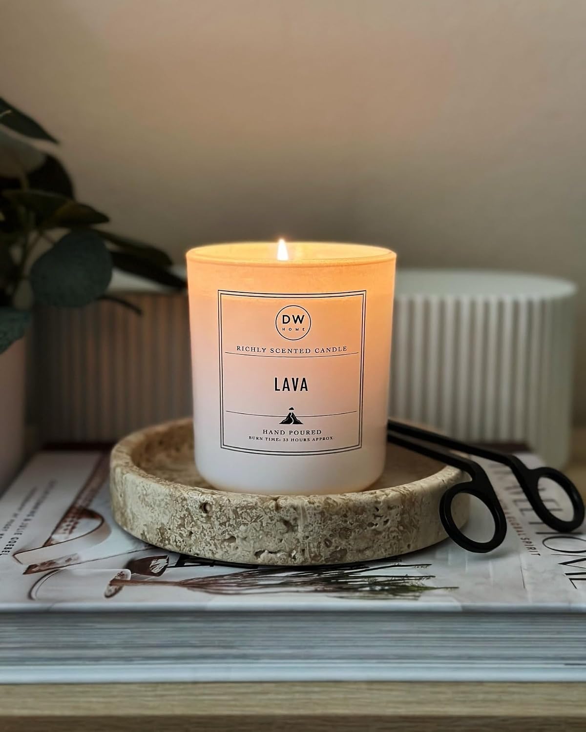 DW Home Peony Petals Scented Candle for Home, 9 oz, 8.8 oz Candle Jar, Up to 33H Burn Time, Luxury Scented Candle for Relaxation, Gifting, Home Décor