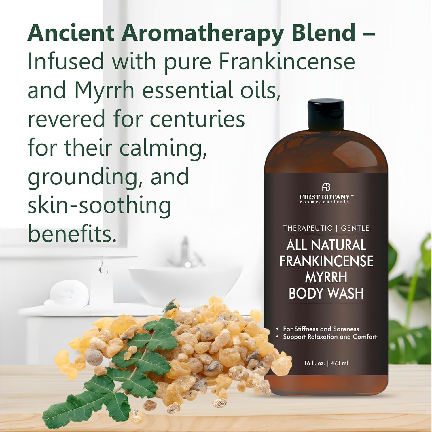 Tea Tree Eucalyptus Body Wash & Skin Cleanser for Women & Men, 16 Fl Oz