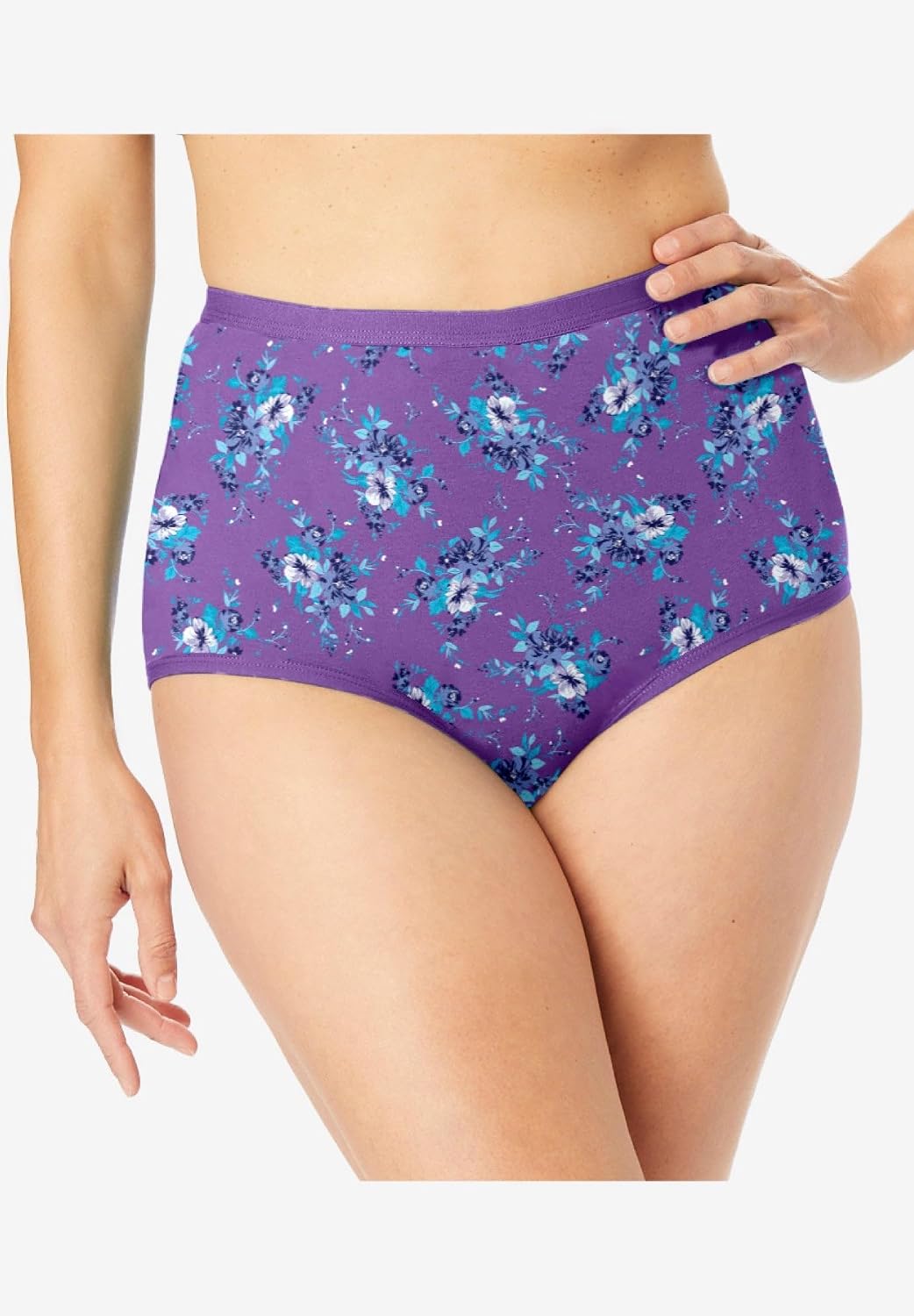 Comfort Choice Full Coverage Stretch Cotton Brief 5 Pack