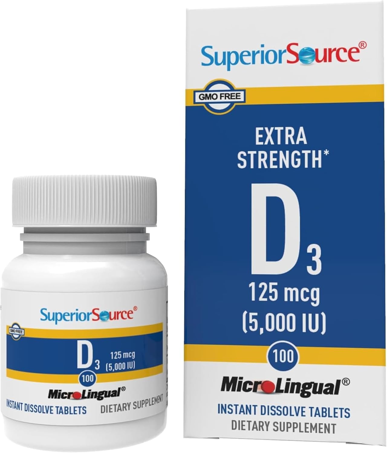Superior Source Vitamin D3 5000 IU - Offers Immune System