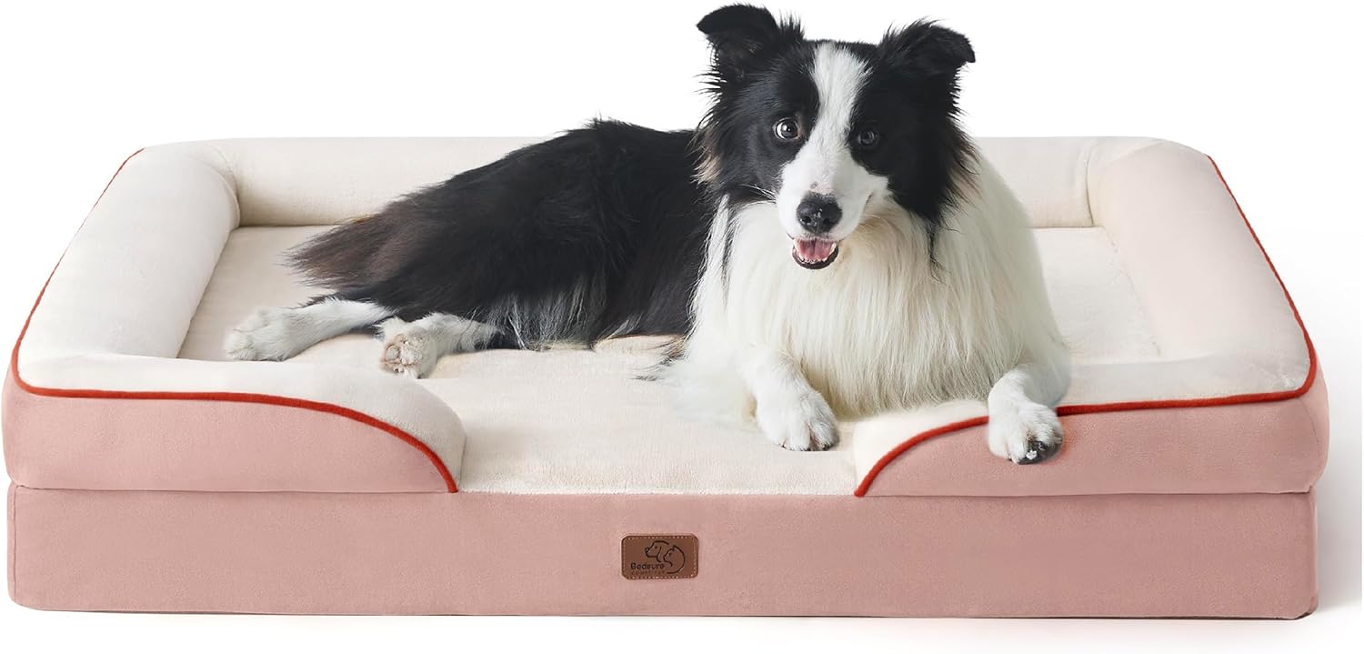 Bedsure Orthopedic Dog Beds Large Sized Dog with Removable Washable Cover