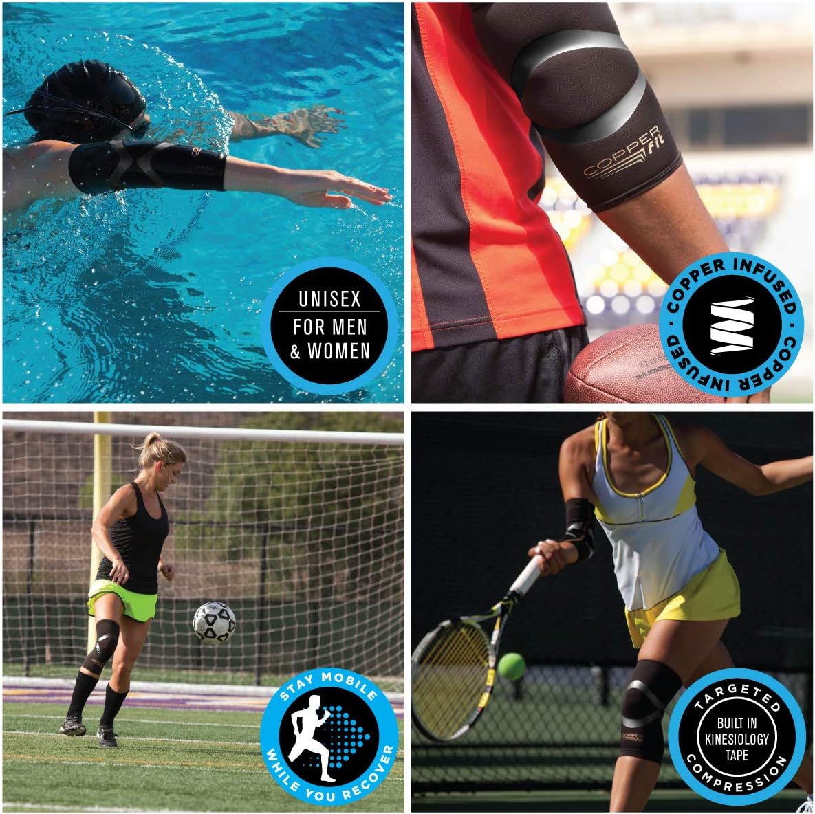 Copper Fit Pro Series Knee Compression Sleeve