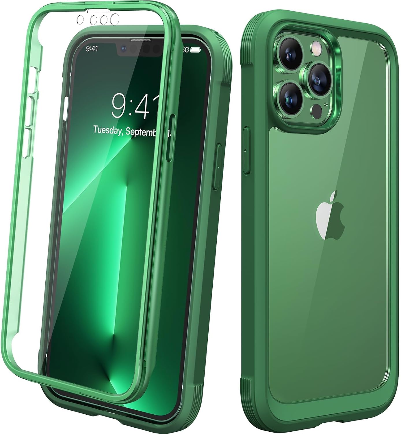 Diaclara Designed for iPhone 12 Mini Case, Full Body Rugged with Built-in Touch Sensitive Anti-Scratch Screen Protector