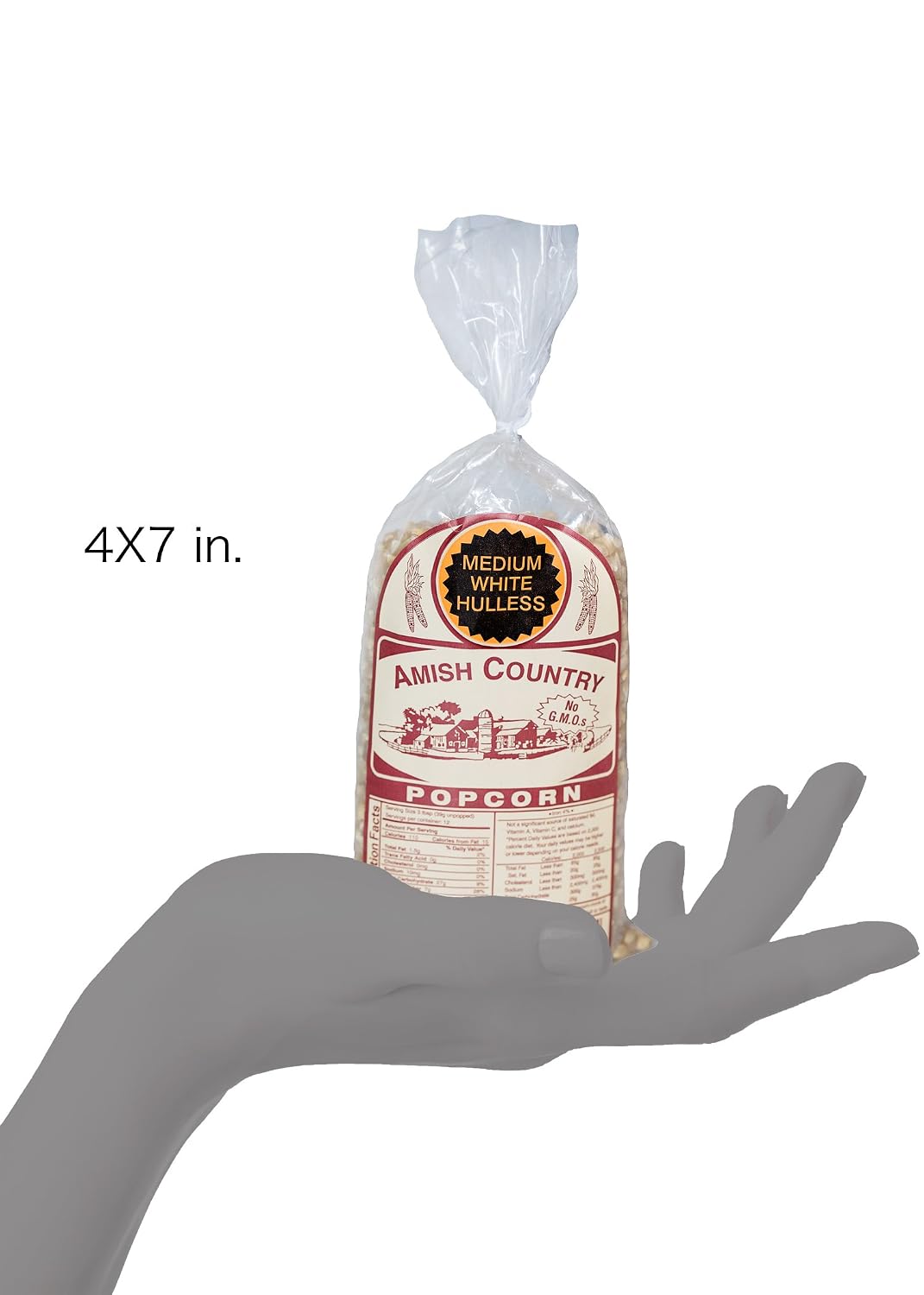 Amish Country Popcorn | 6 lb Bag | Medium White Popcorn Kernels | Old Fashioned, Non-GMO and Gluten Free (Medium White - 6 lb Bag)