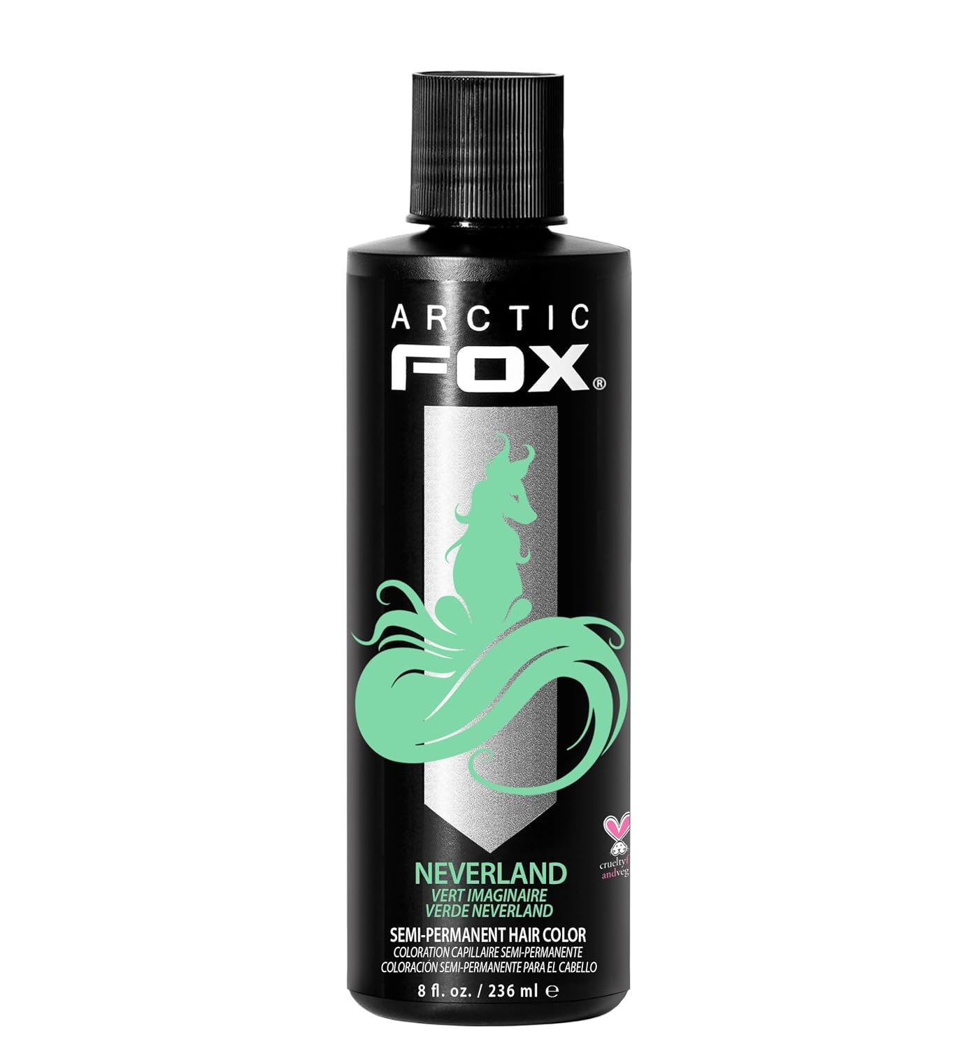 ARCTIC FOX Virgin Pink Semi-Permanent Hair Color - Vegan - 4 fl oz | Vivid and Vibrant, Cruelty Free, Ammonia Free, Peroxide Free, , Cream Formula