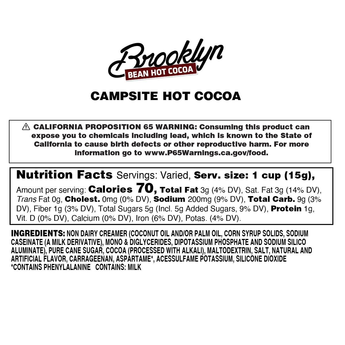 Brooklyn Beans Milk Chocolate Hot Cocoa Pods, Compatible with 2.0 K-Cup Brewers, 40 Count
