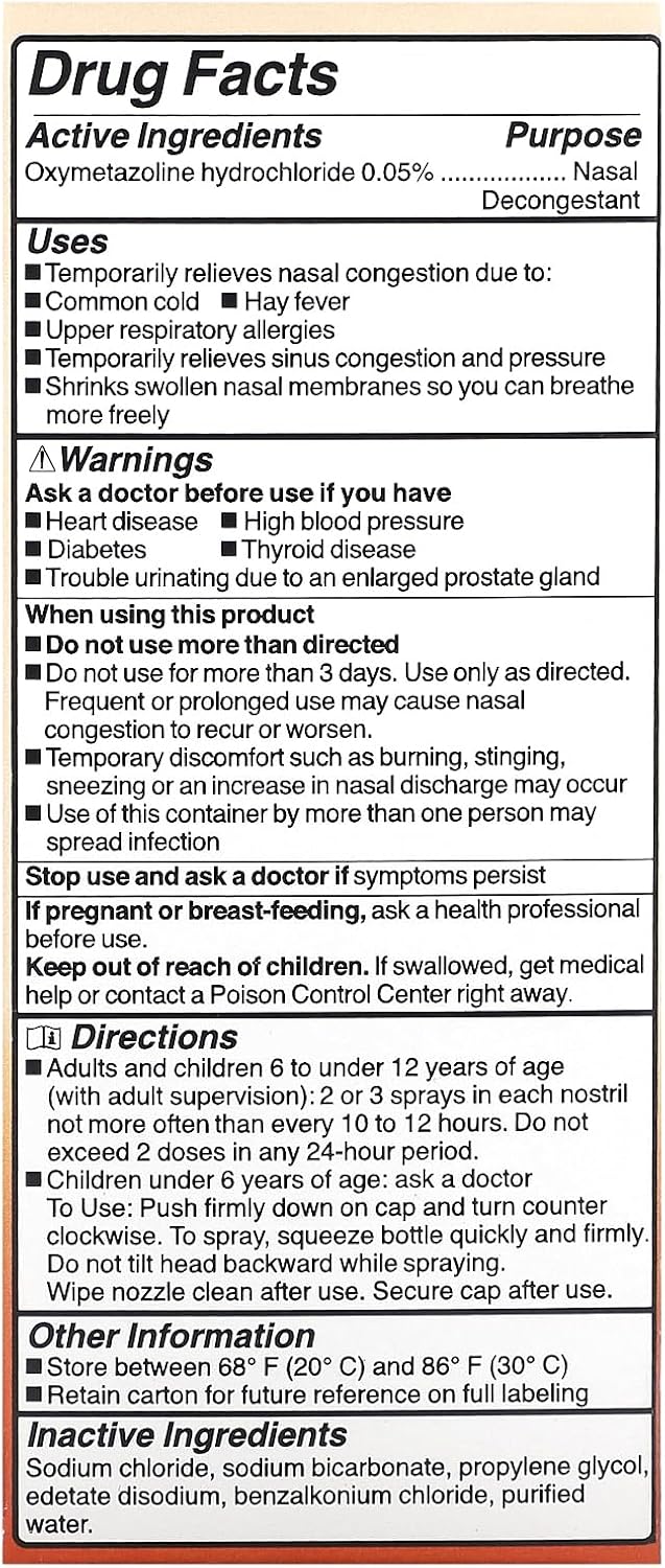 NeilMed SinuFrin Decongestant 0.5 Fluid Ounce (15 mL) (packaging may vary)