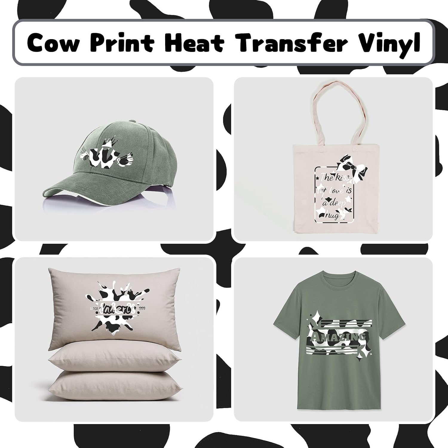 HTVRONT HTV Roll Heat Transfer Vinyl - 12" x 8ft Black HTV Vinyl for Shirts