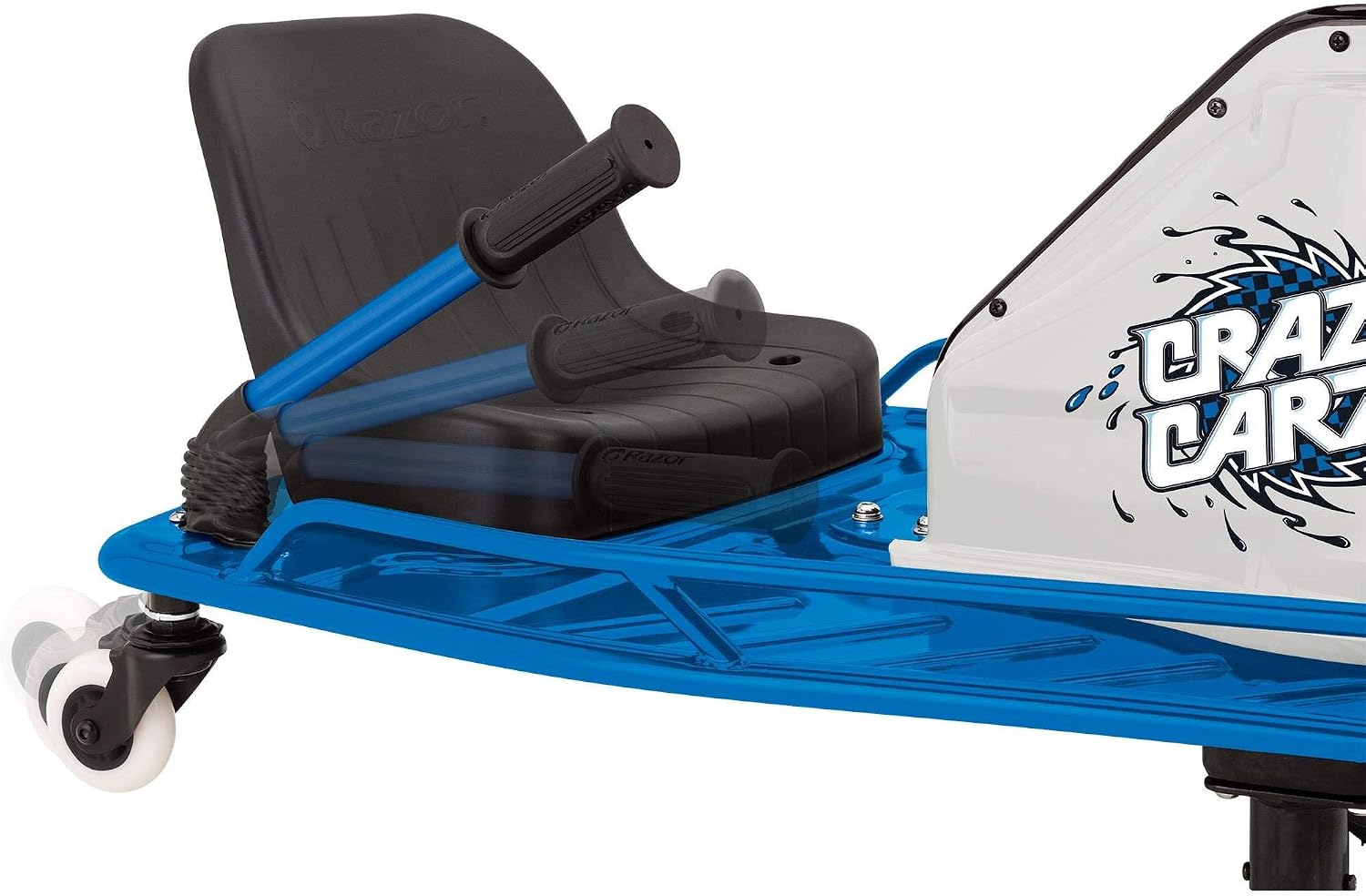 Razor Crazy Cart – 12 MPH (19 KMH) Ultimate Drifting Machine with 40 Min Ride Time, High-Torque Motor and Pro-Style Drift Bar for Extreme Fun, Ages 9+ | 250W Motor, Up to 12 Mph, 40-Min Run Time, Foot Pedal Throttle, High-Impact Pneumatic Front Tire & Re…