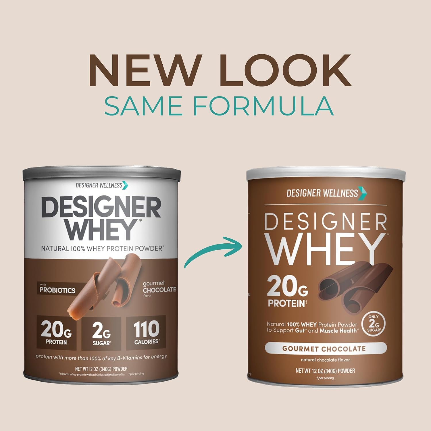 Designer Wellness, Vanilla, Designer Whey Protein Powder, 2 lb