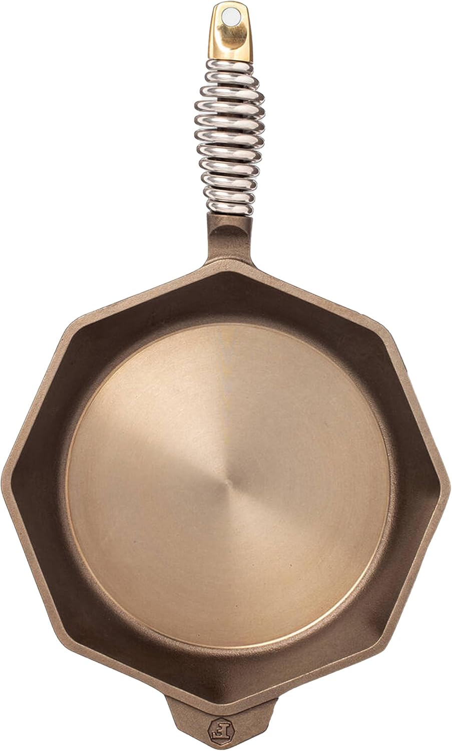 FINEX 12" Cast Iron Skillet with Lid, Versatile Cast Iron Pan, Cooking Pan Enhances Food Taste, Non-Stick Skillet, Modern Heirloom, Pre-Seasoned with Flaxseed Oil