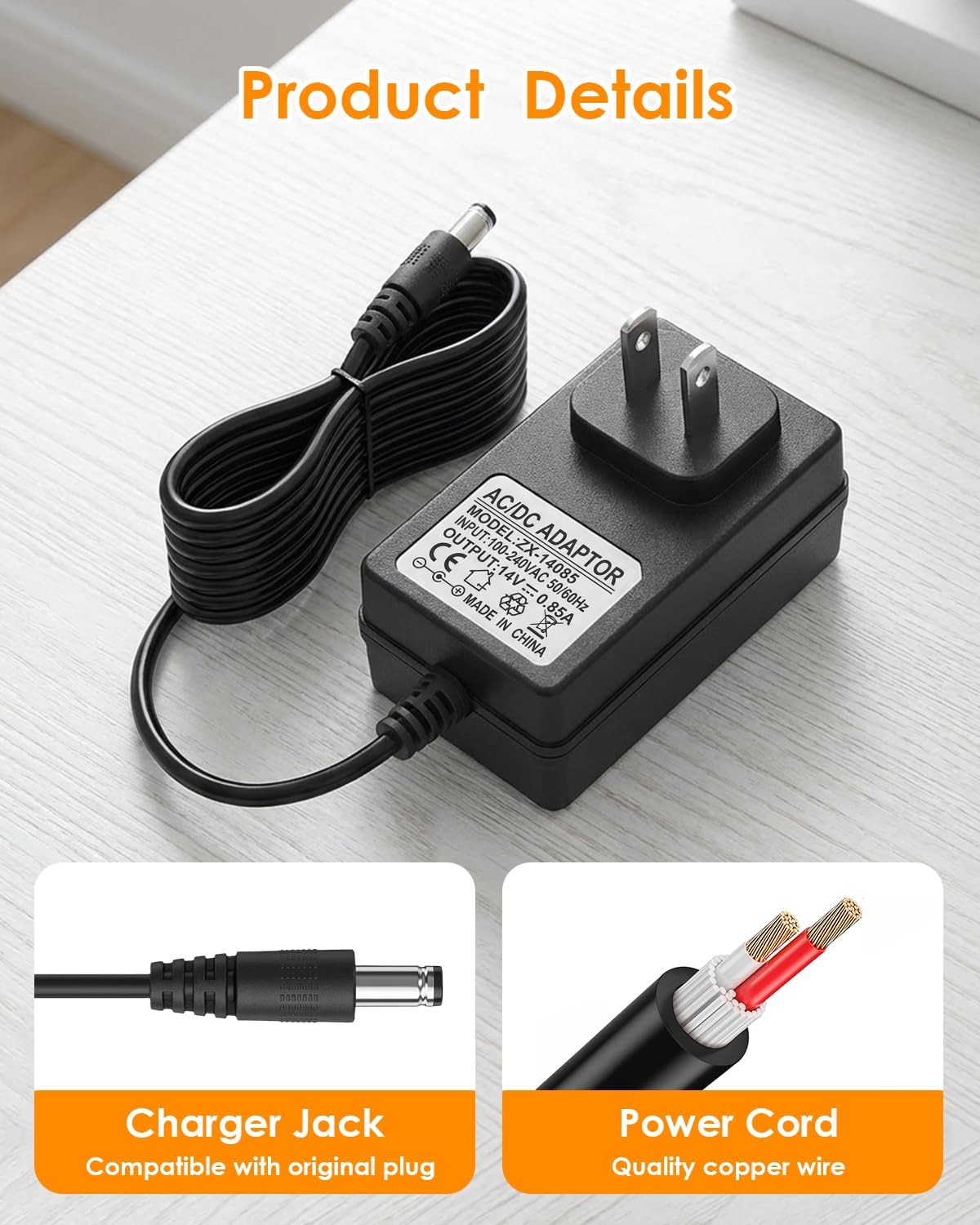14V Charger for Halo Bolt Car Jump Starter Compatible with Halo Bolt 57720, 58830, 1201
