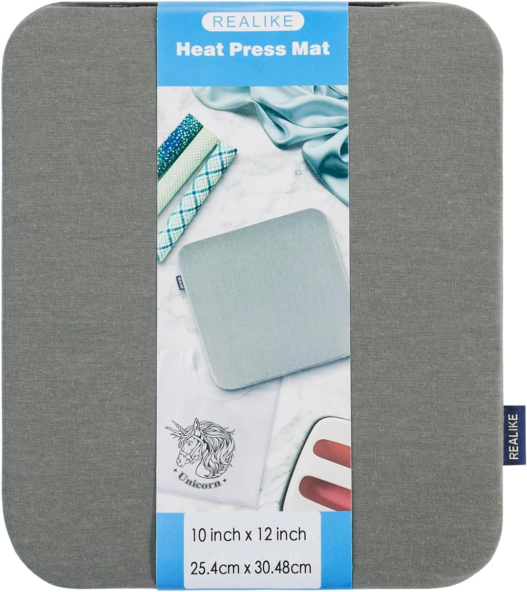 REALIKE Heat Press Mat Compatible with Cricut Easy Press 2/Cricut Easy Press(12X12 inch)
