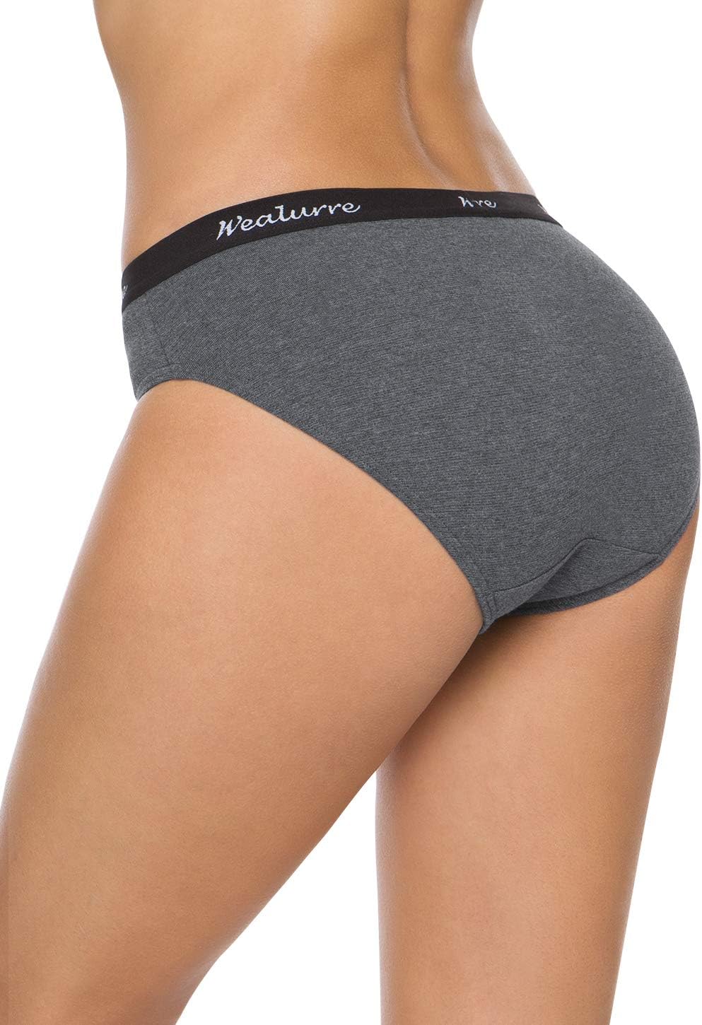 Wealurre Womens Underwear Cotton Bikini Breathable Sport Low Rise Panty for Women Multipack