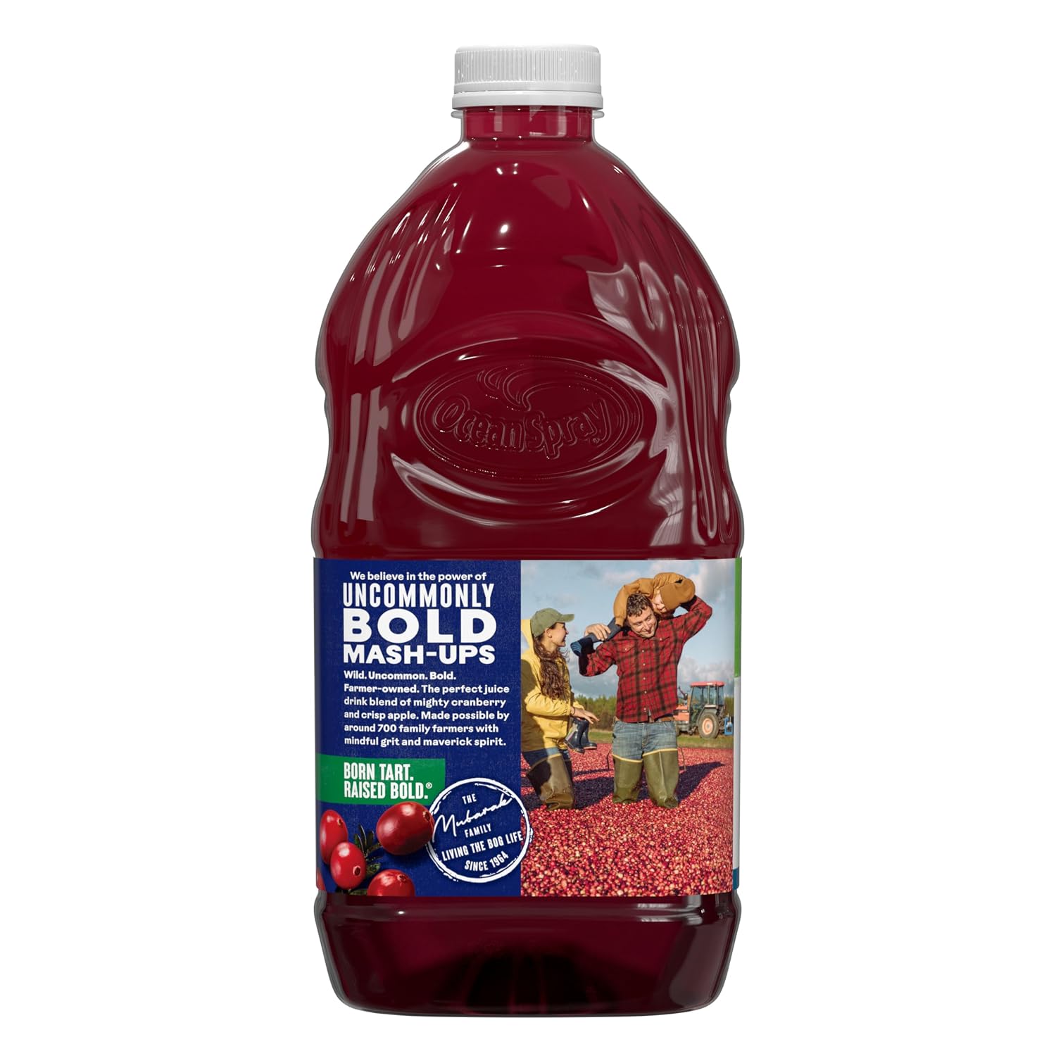 Ocean Spray® Cran-Apple™ Juice Drink, 64 Ounce Bottle, 8 Count | Ocean Spray® Cran-Apple™ Juice Drink, Made with Real Fruit Juice, 64 Fluid Ounce Bottle