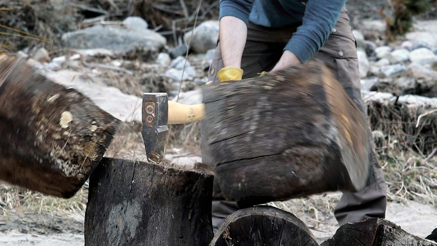 1844 Helko Werk Germany Traditional Hessen Woodworker Felling Axe (13563) | Made in Germany Hand Forged Felling Axe and Cutting Forest Axe for Felling Trees Head 2-3/4 lbs, Handle 28 inches