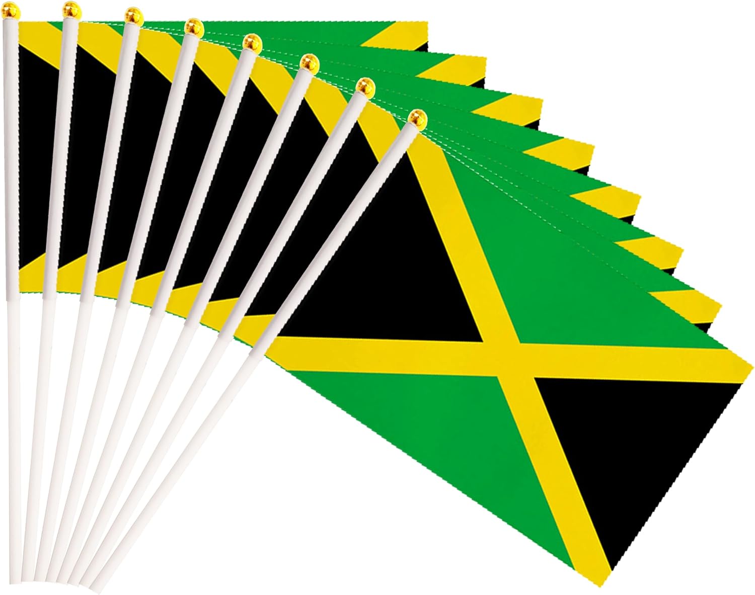 50 Pack Nicaragua Nicaraguan on Stick Flags,Small Mini Hand Held Nicaragua Nicaraguan Flags 5.5x8.3 Inch, Grand Opening, Carnival,Party Events Celebration