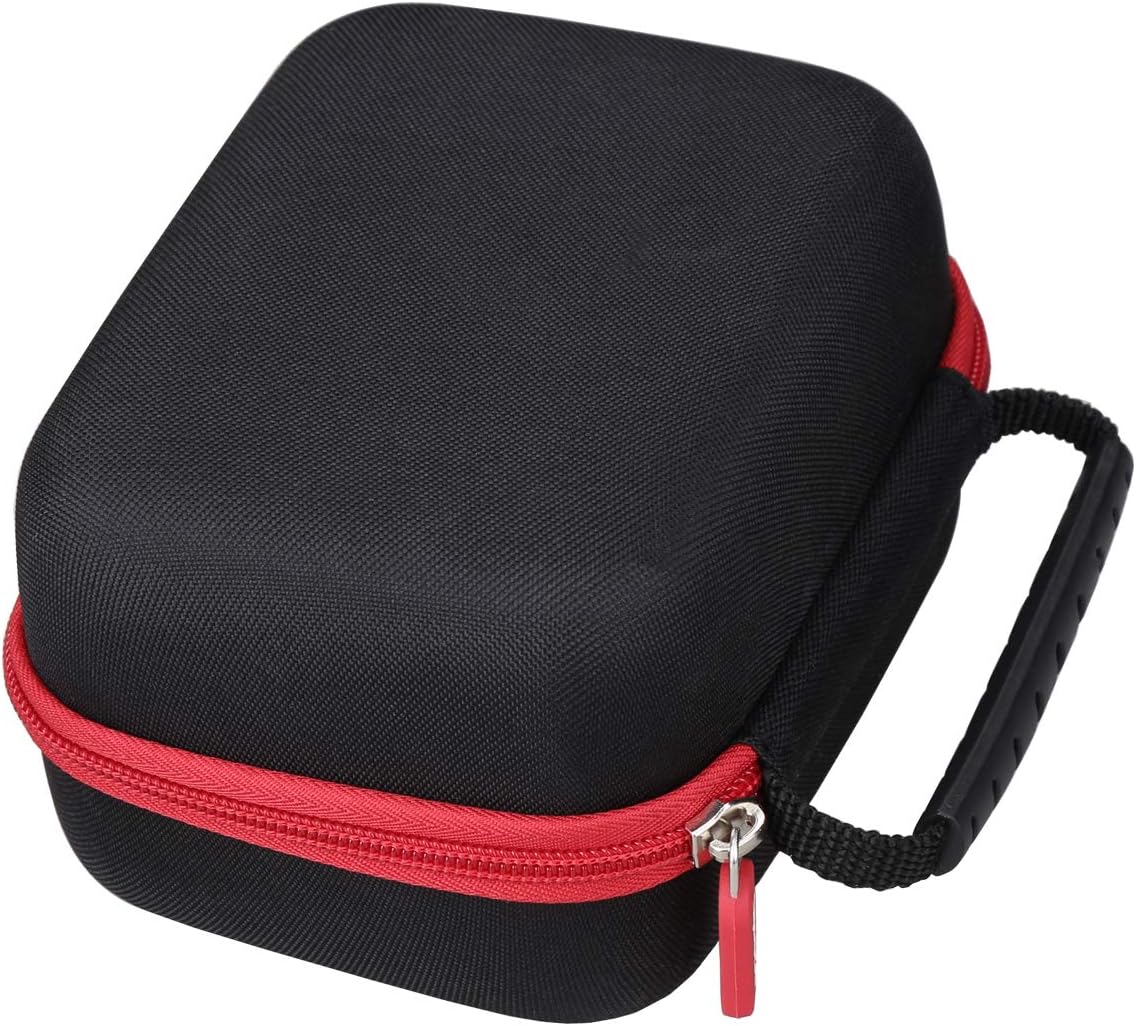 Aproca Case Compatible with Cricut EasyPress Mini Heat Press, Storage Portable Bag for Machine and Accessories -Black with Red Zipper (Case Only)