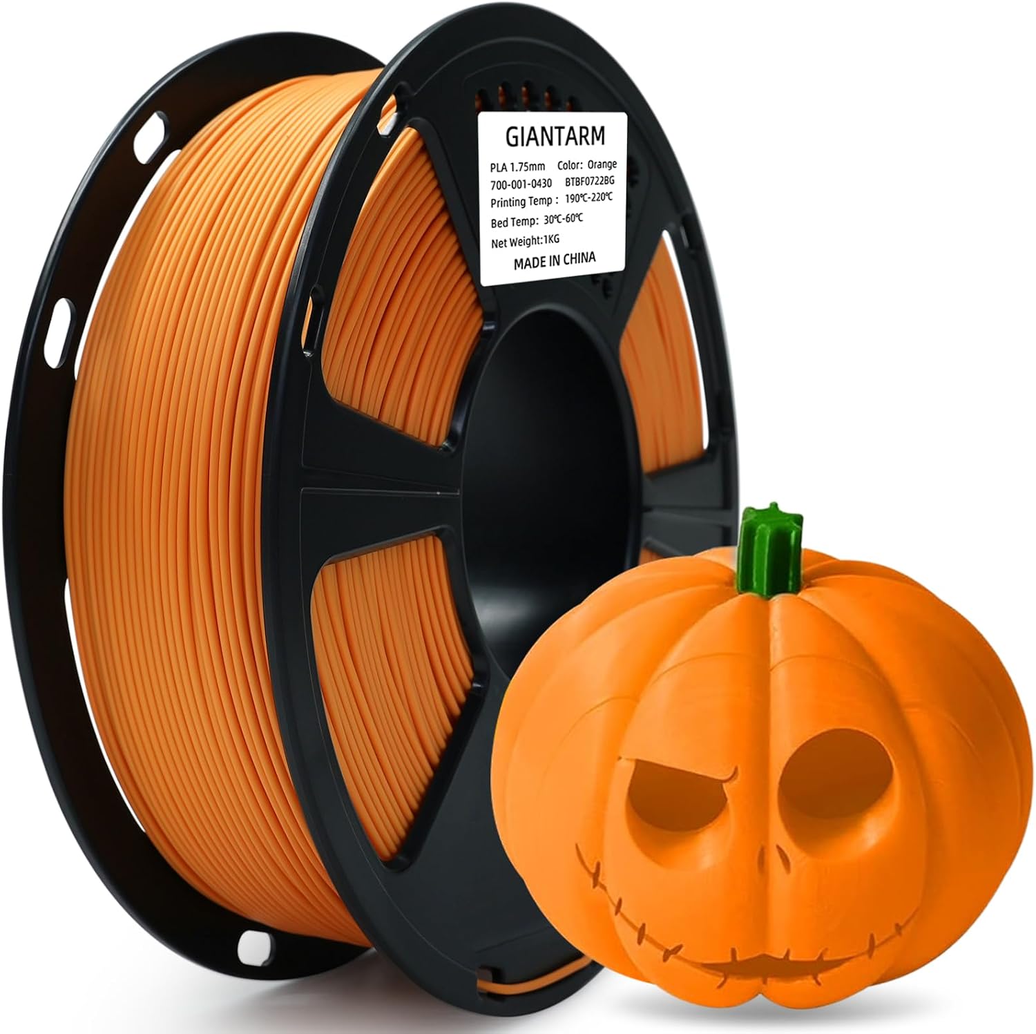 GIANTARM 3D Printer Filament, Silk Gold Pla Filament, 1Kg(2.2lbs) Spool, 1.75mm Dimension Accuracy +/- 0.03mm, 3D Printing Filament