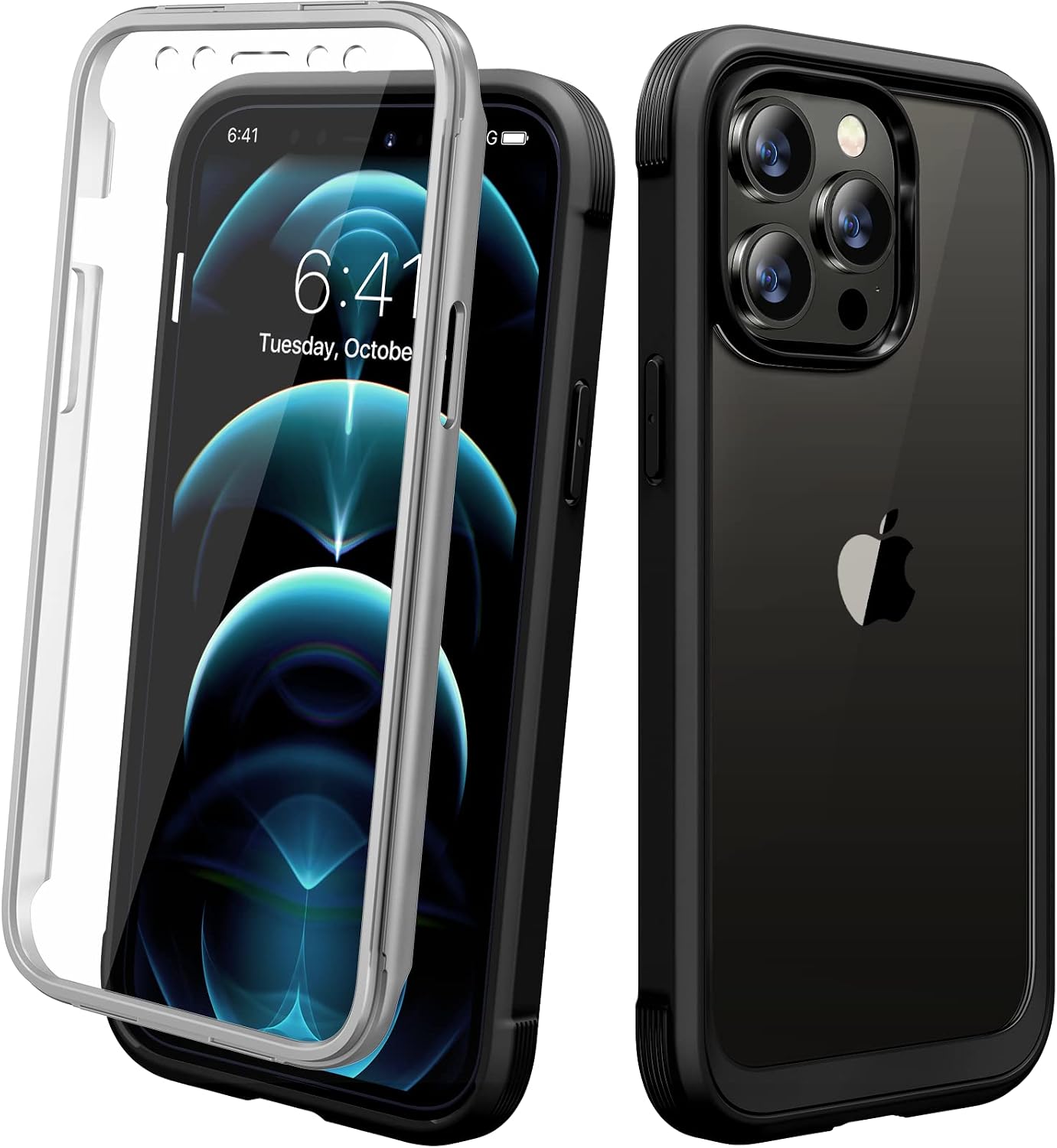 Diaclara Designed for iPhone 12 Mini Case, Full Body Rugged with Built-in Touch Sensitive Anti-Scratch Screen Protector