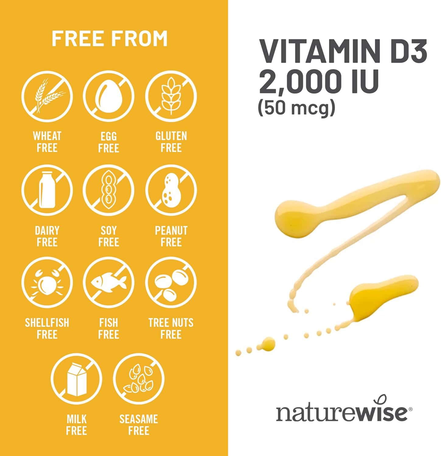 NatureWise Vitamin D3 5000IU Supplement, Immune Support, 360 Mini Softgels