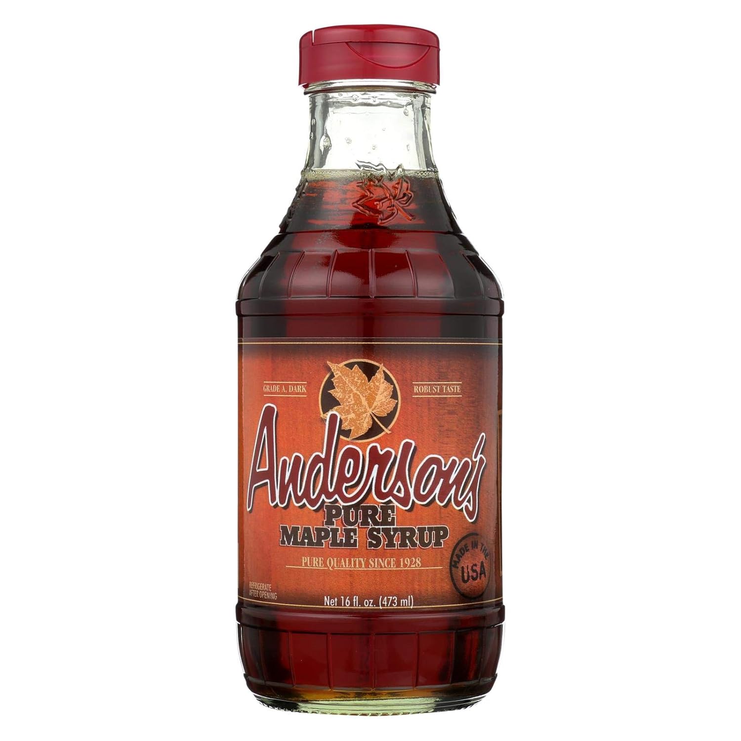 ANDERSONS SYRUP Maple Syrup, 16 FZ