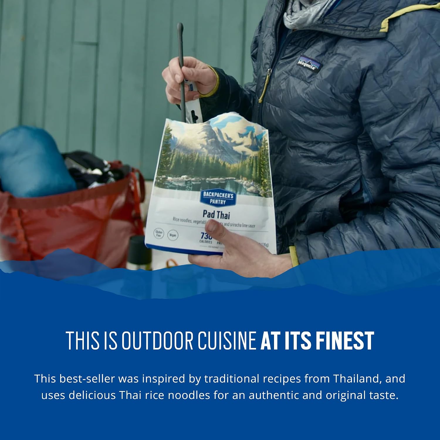 Backpacker's Pantry Lasagna | 1-Pack | 29g Protein | 620 Cal | Vegetarian, Nut Free | Made in the USA | Freeze Dried Meal & Camping Food