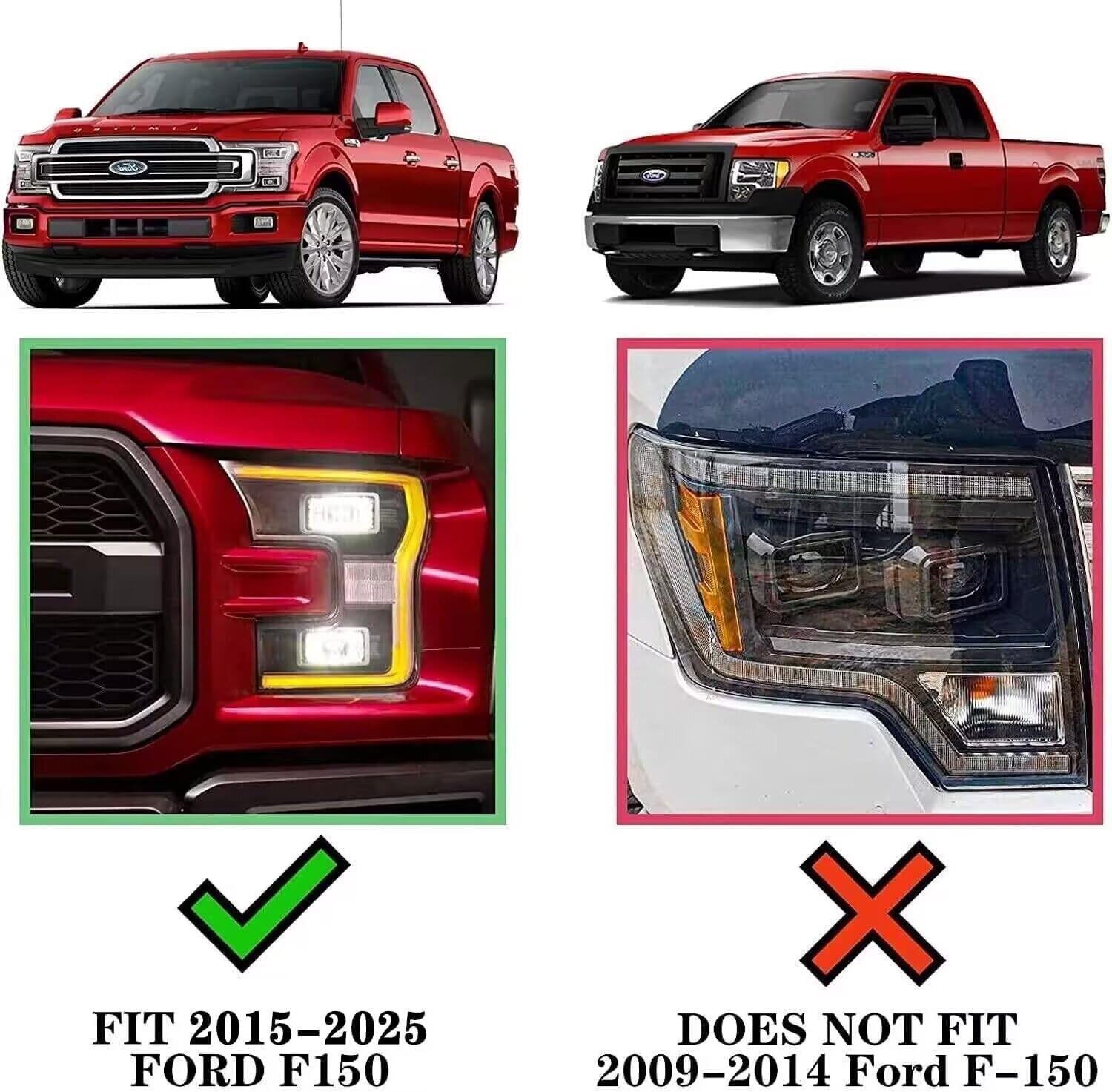 COMNOVA Pair Running Board for 2017-2026 Ford F250 Superduty Crew Cab
