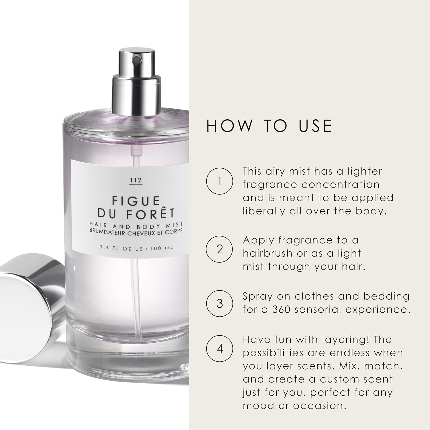 Le Monde Gourmand Papaye Tropique Hair & Body Mist - 3.4oz (100ml) - Floral, Fruity, Sandalwood Fragrance Notes