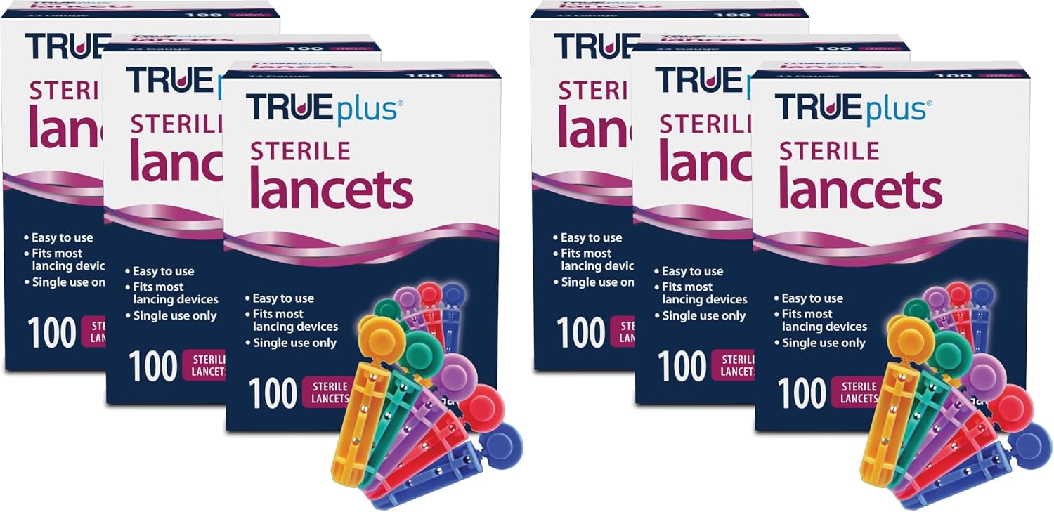 TRUEplus Single-Use Sterile Lancets Bundle, 28G, 300 Pack