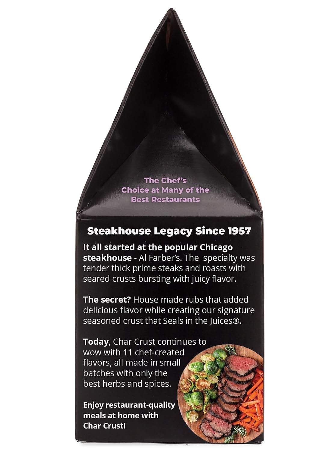 Char Crust Dry-Rub Seasonings Original Hickory Grilled | All-in-one seasonings | Perfect for Steaks, Burgers, Ribs, Tuna | Signature Crust that Seals in the Juices, 4 Ounce (Pack of 6)