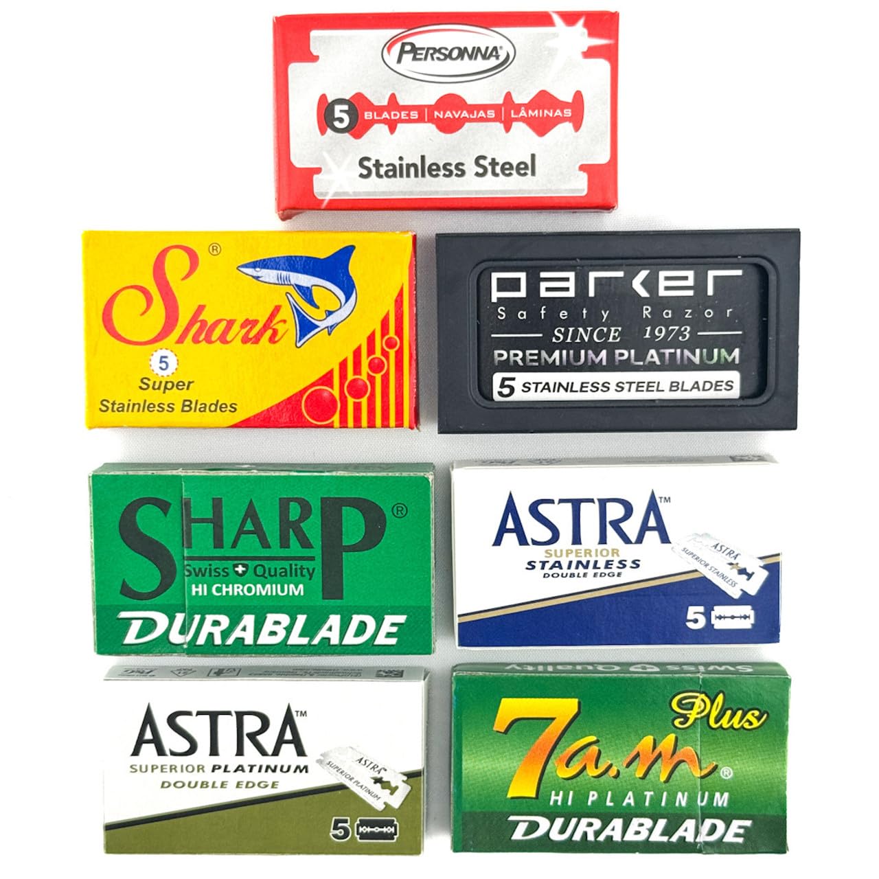Double Edge Razor Blade/Safety Razor Blade Variety Pack 100 Blades for All Standard Double Edge Safety Razors | Several brands of blades in 1