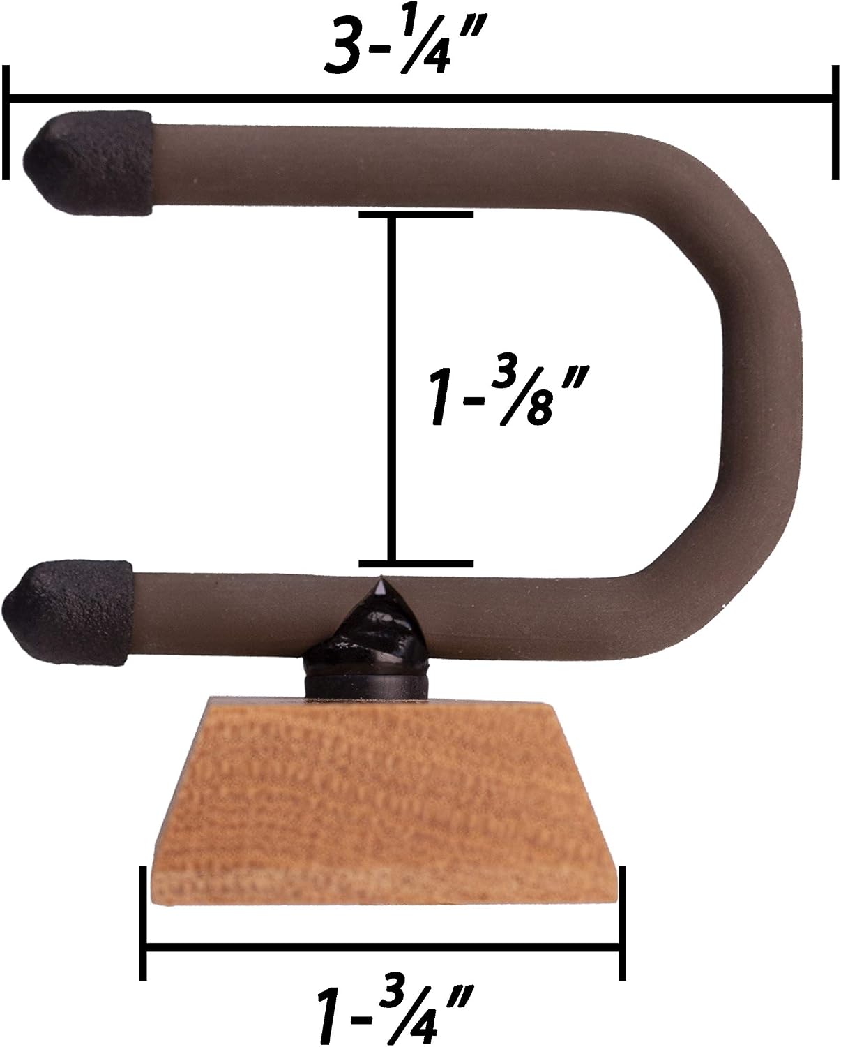 Dulcimer Hanger wall mount hanger by String Swing CC01D-O Solid Oak Hardwood Block
