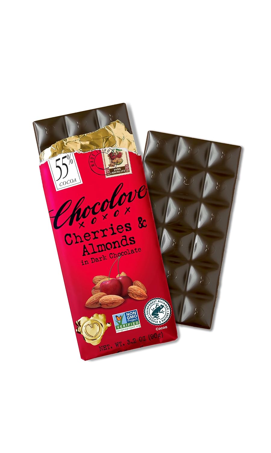 Chocolove Almonds and Sea Salt in Dark Chocolate, 3.2 oz